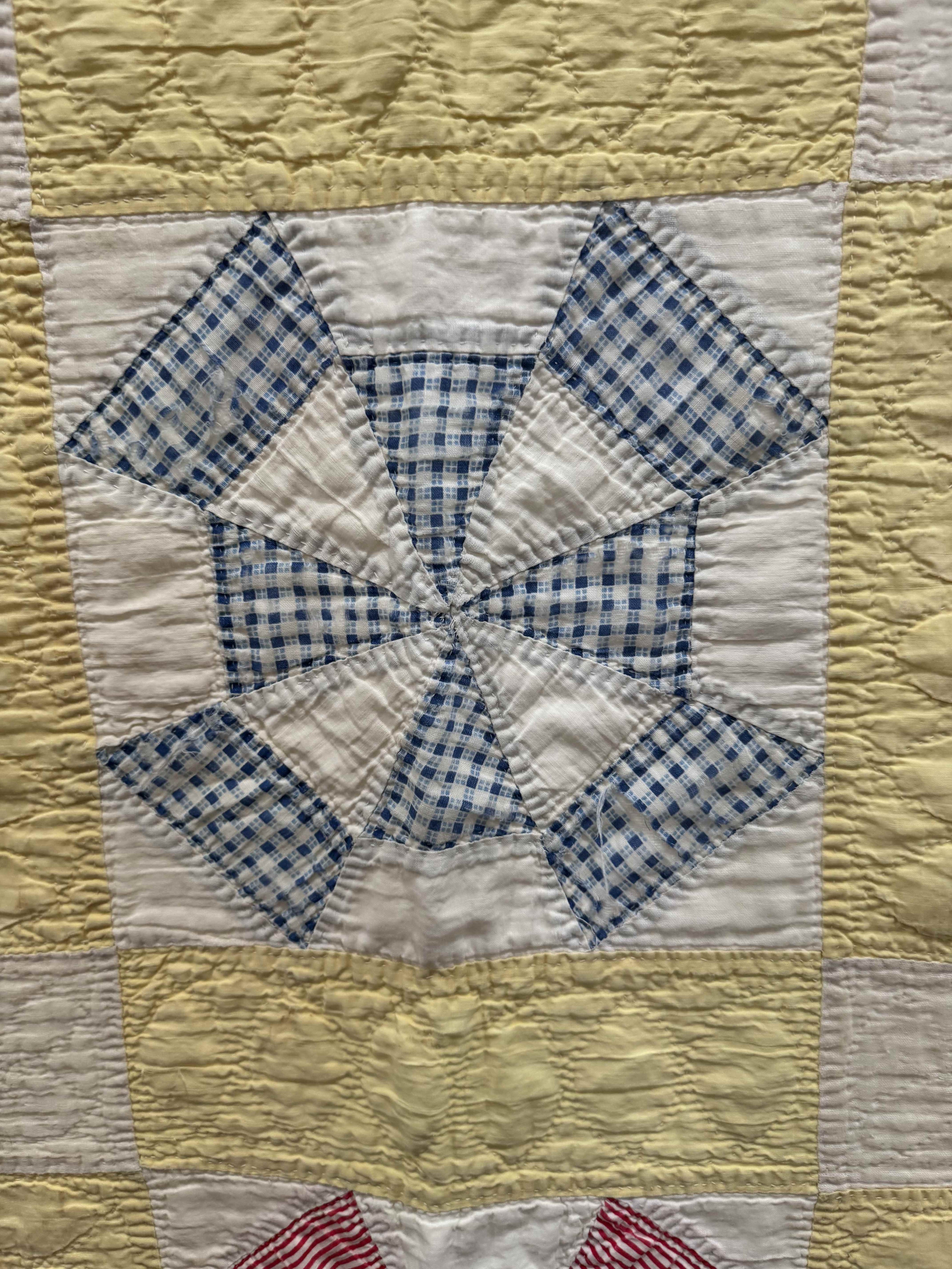Vintage Quilt Amazing Windmill