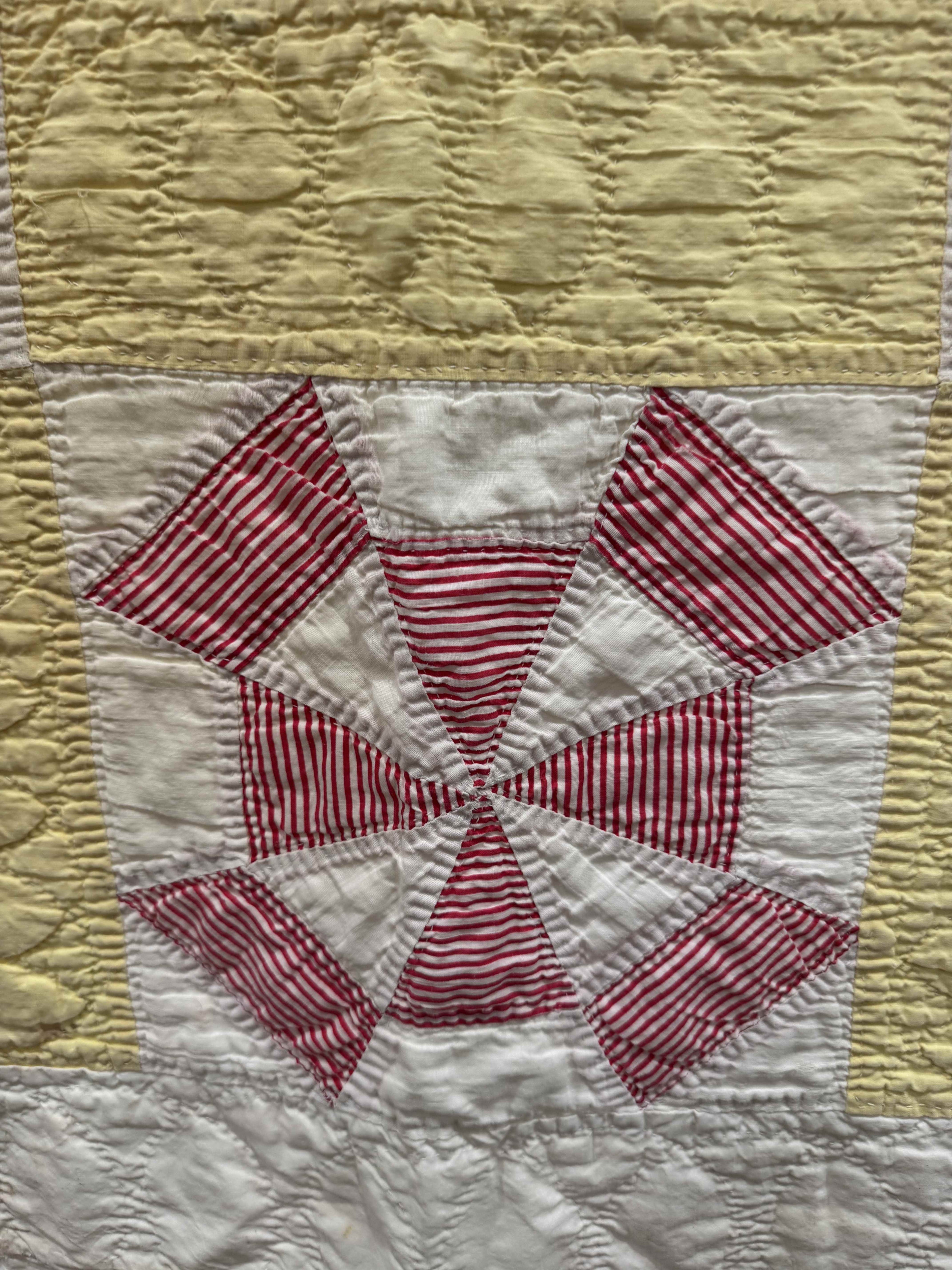 Vintage Quilt Amazing Windmill