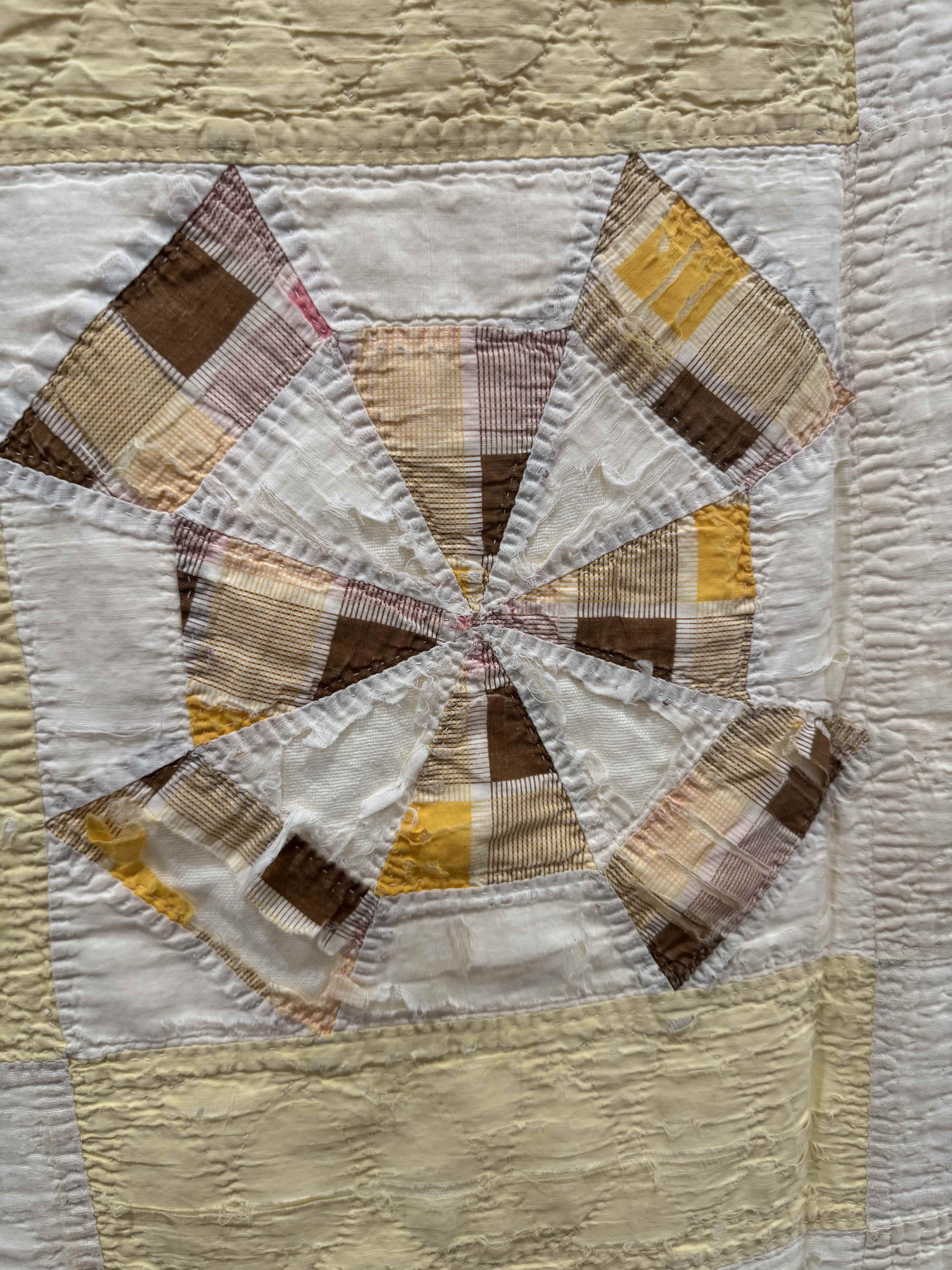 Vintage Quilt Amazing Windmill