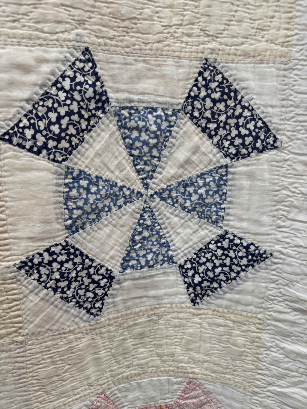 Vintage Quilt Amazing Windmill