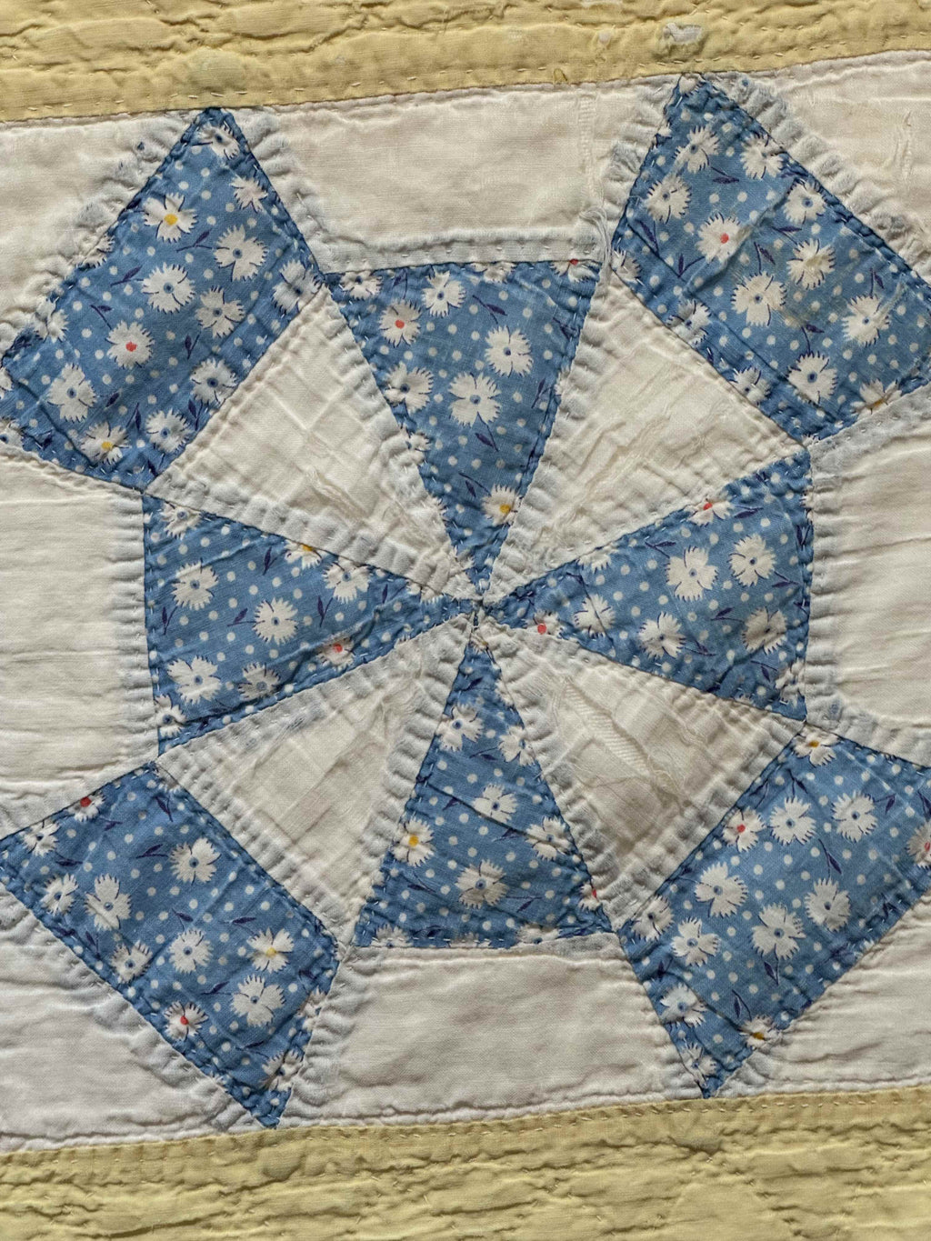 Vintage Quilt Amazing Windmill