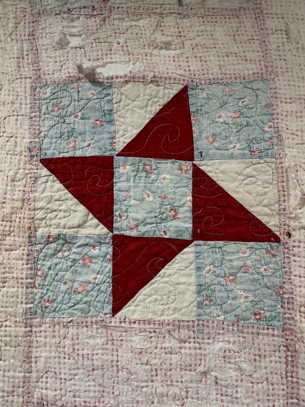 Vintage Quilt The Pin Wheel