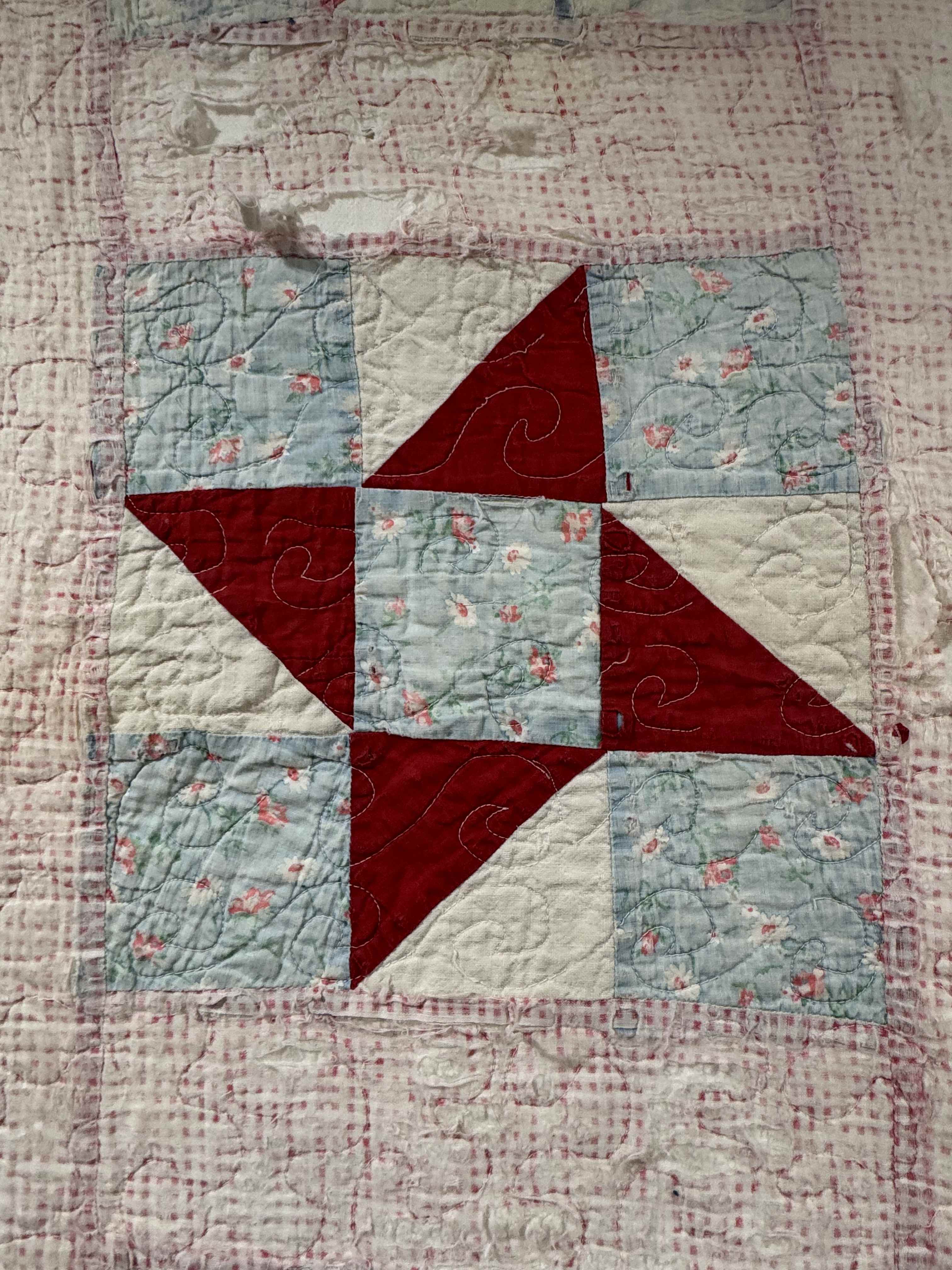 Vintage Quilt The Pin Wheel
