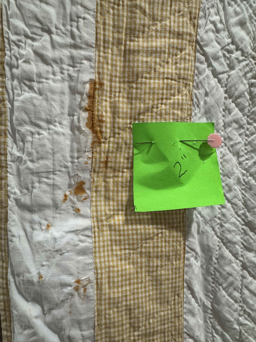 ** SOLD Vintage Quilt Sawtooth Square SOLD**