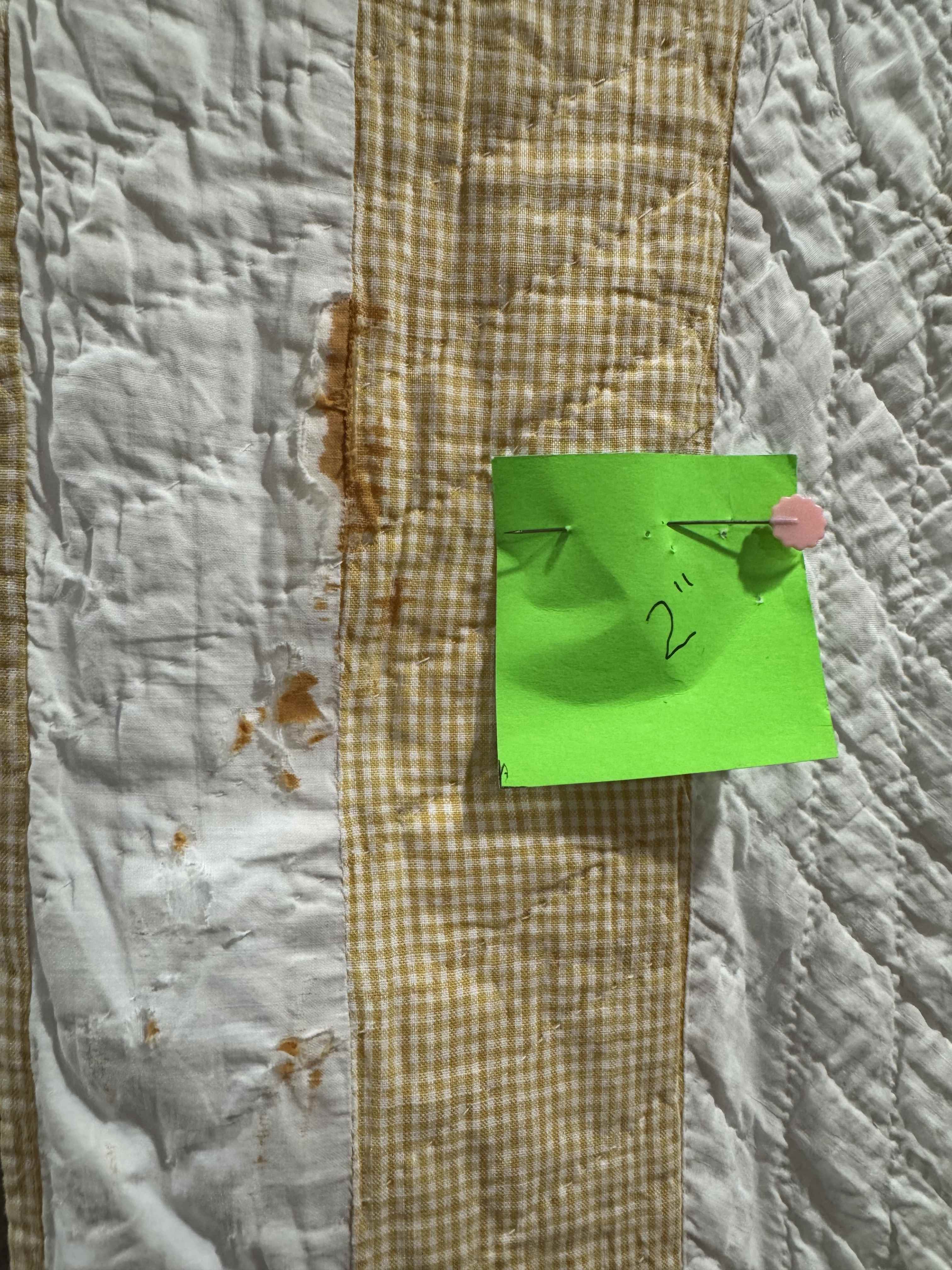 ** SOLD Vintage Quilt Sawtooth Square SOLD**