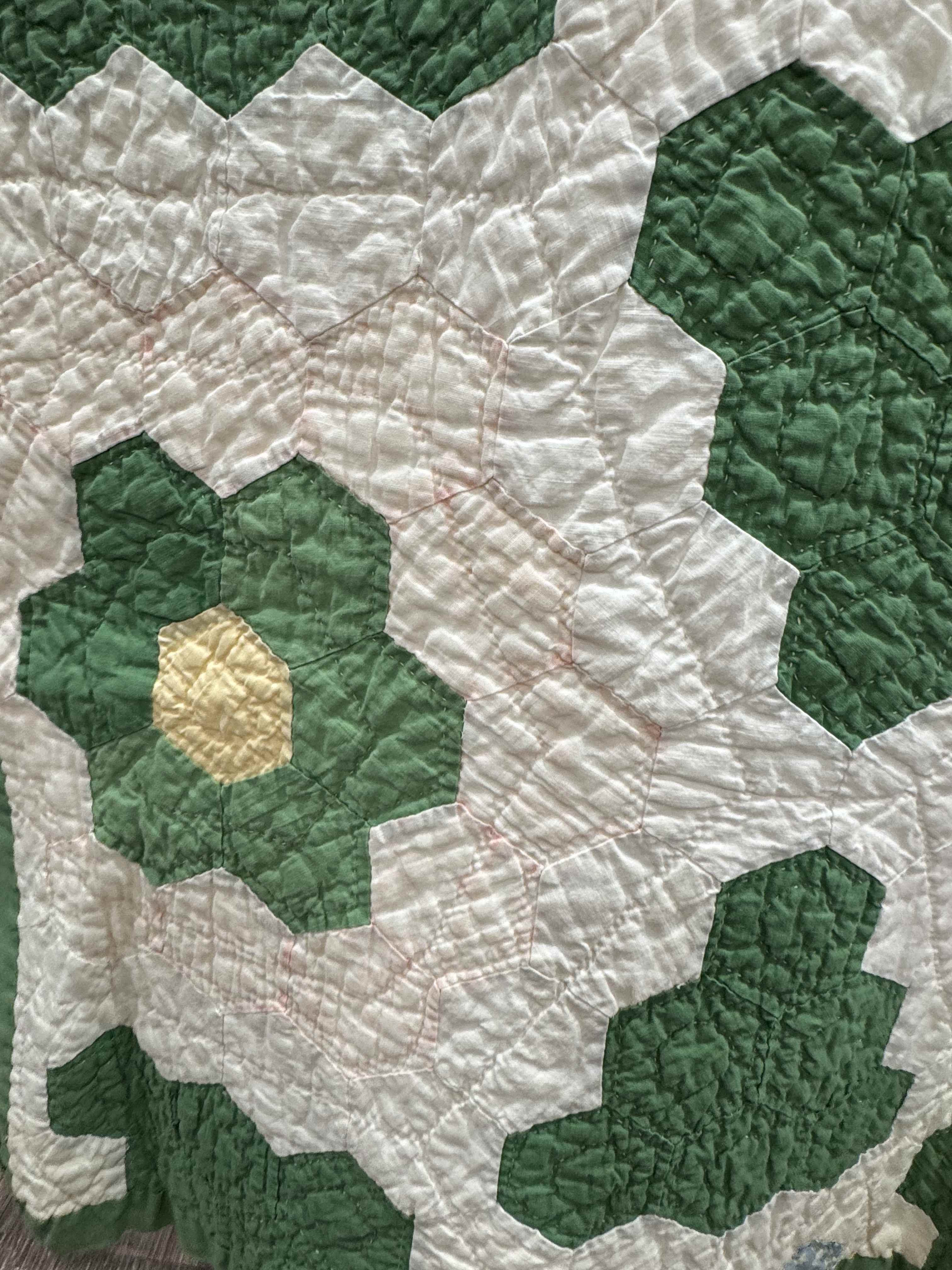 Vintage Quilt Grandmother's Flower Garden