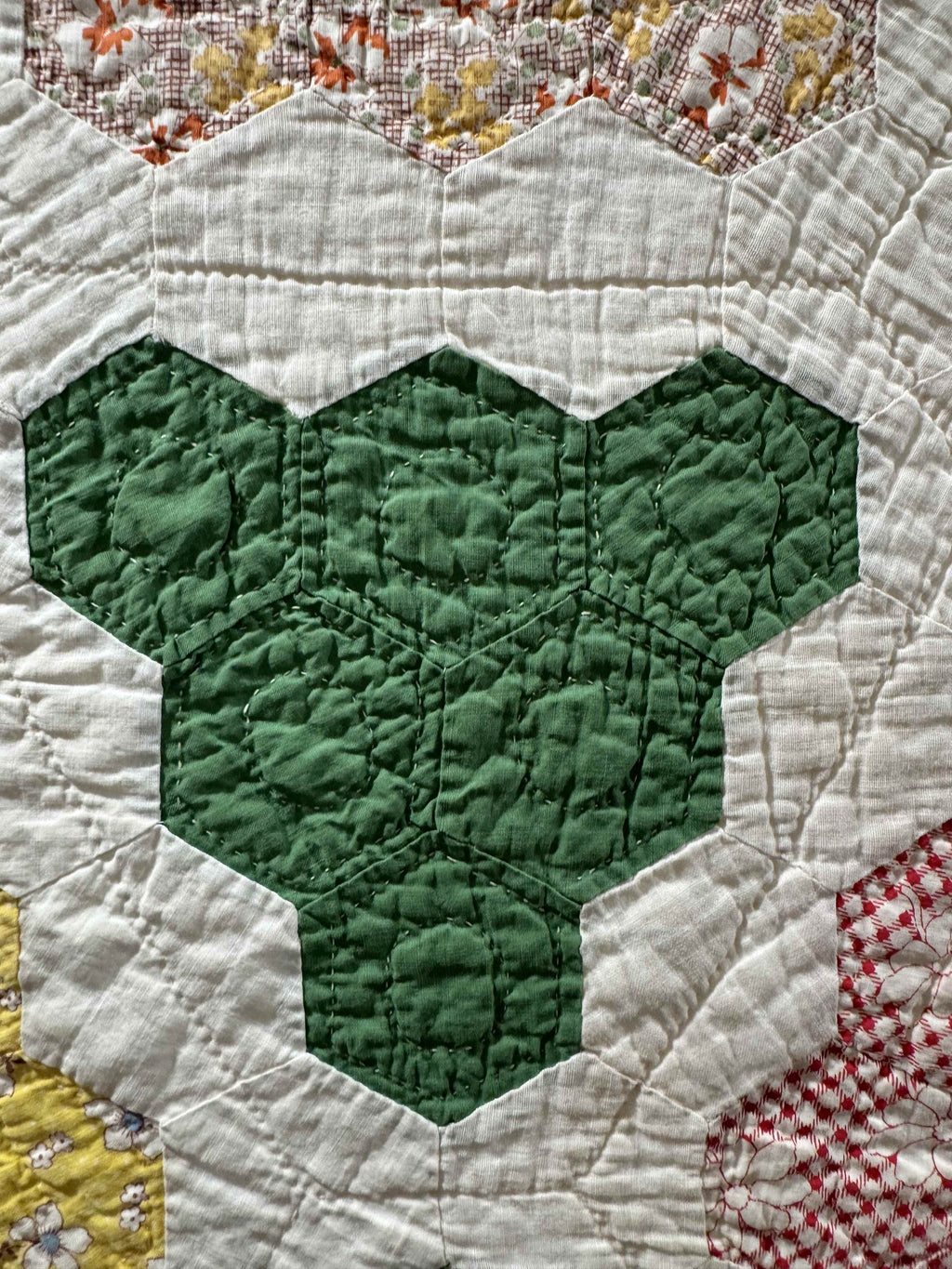 Vintage Quilt Grandmother's Flower Garden