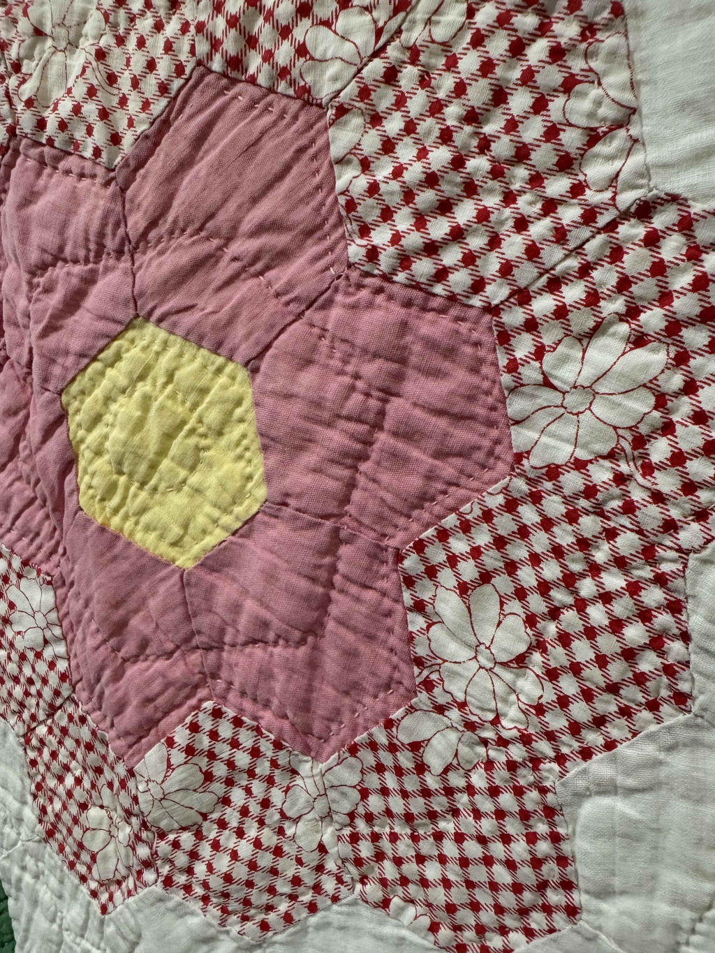 Vintage Quilt Grandmother's Flower Garden