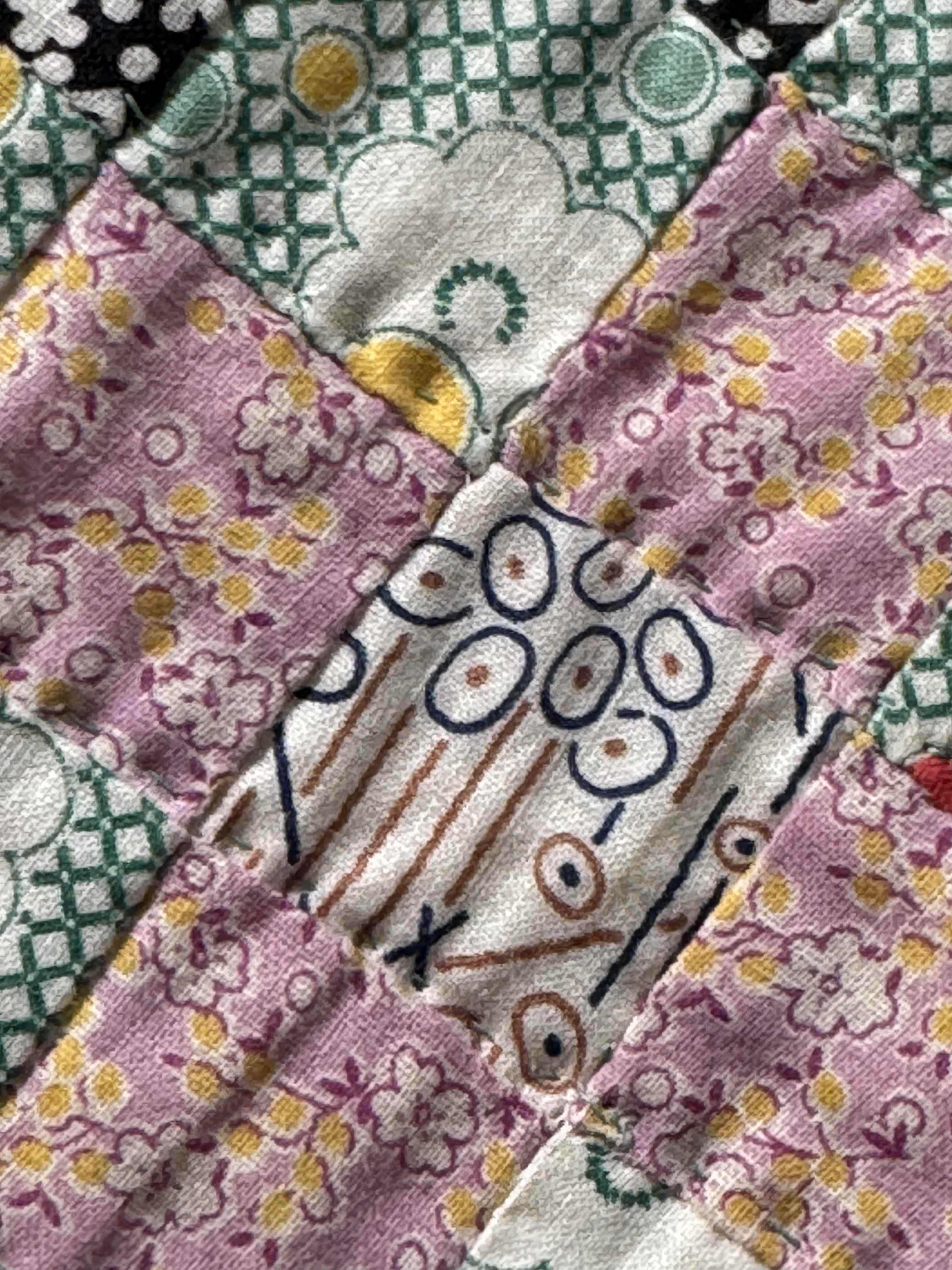 Vintage Quilt Trip Around the World Variation