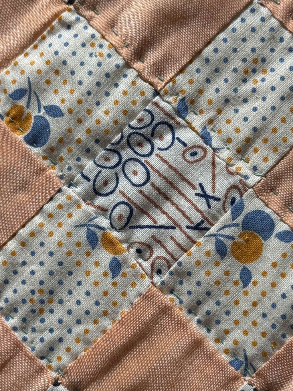Vintage Quilt Trip Around the World Variation