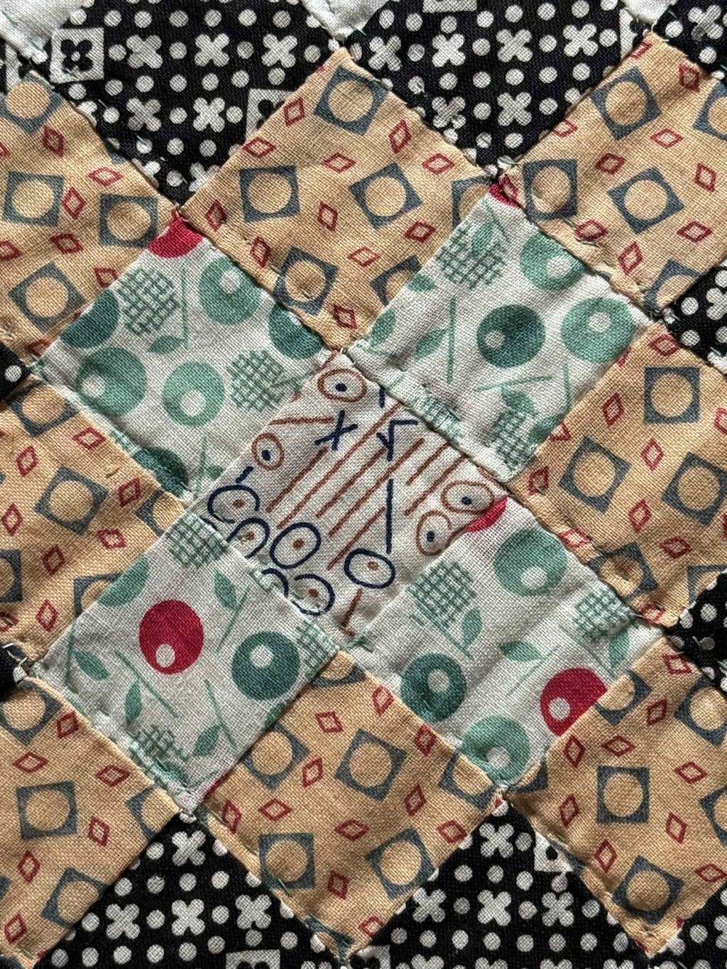 Vintage Quilt Trip Around the World Variation