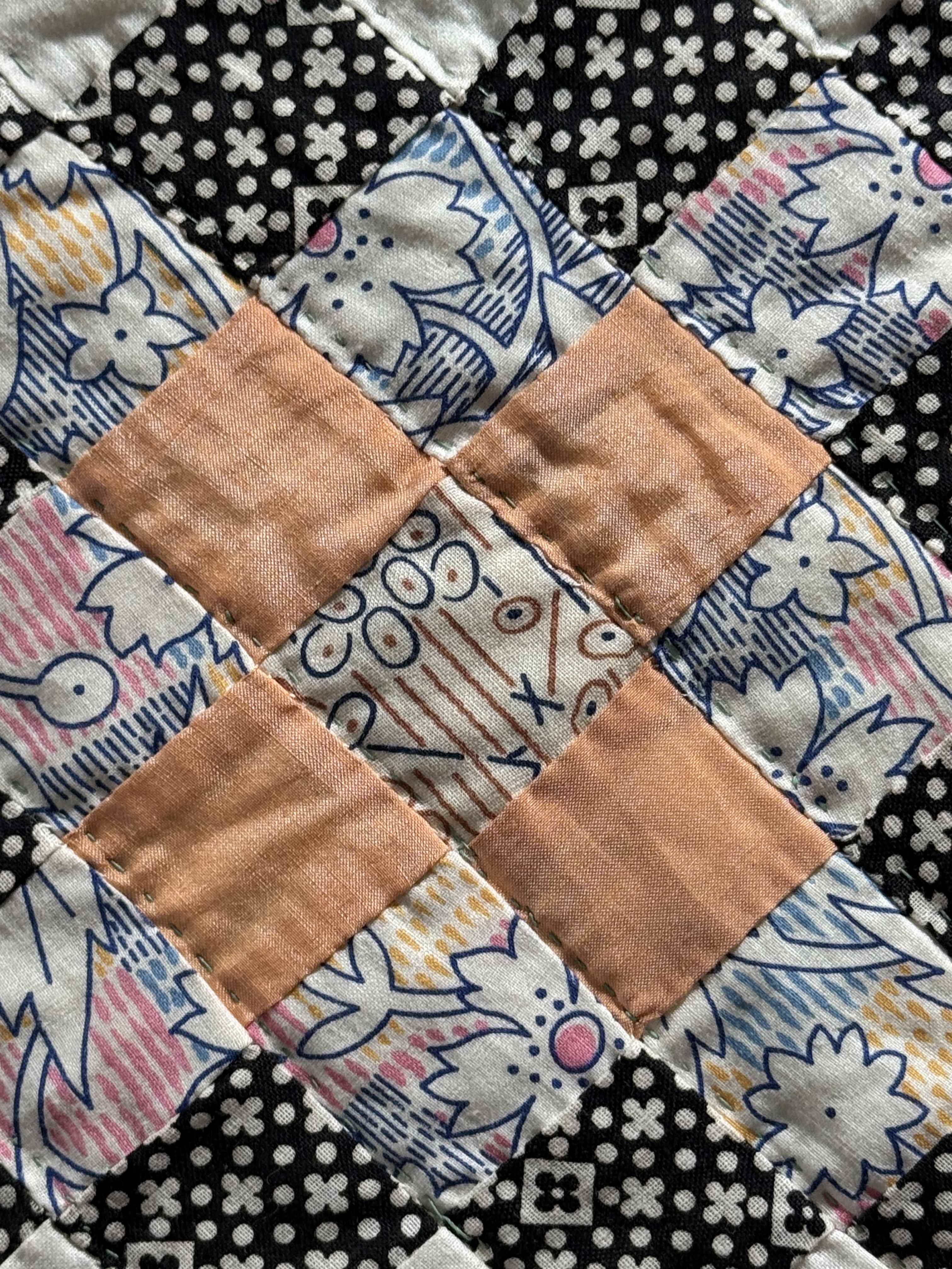 Vintage Quilt Trip Around the World Variation