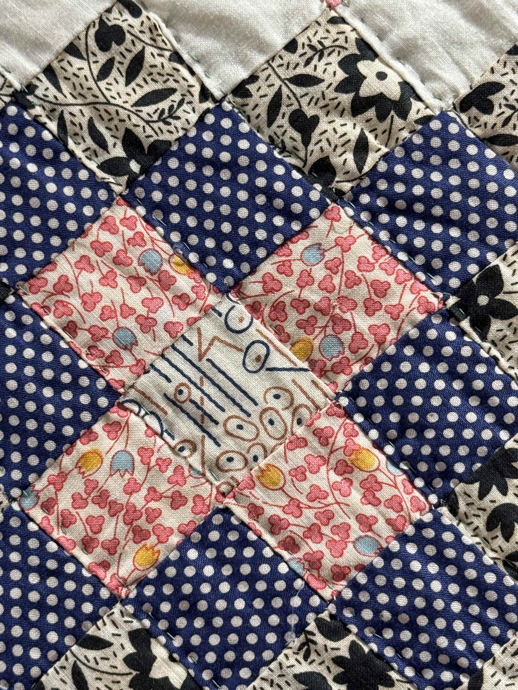 Vintage Quilt Trip Around the World Variation