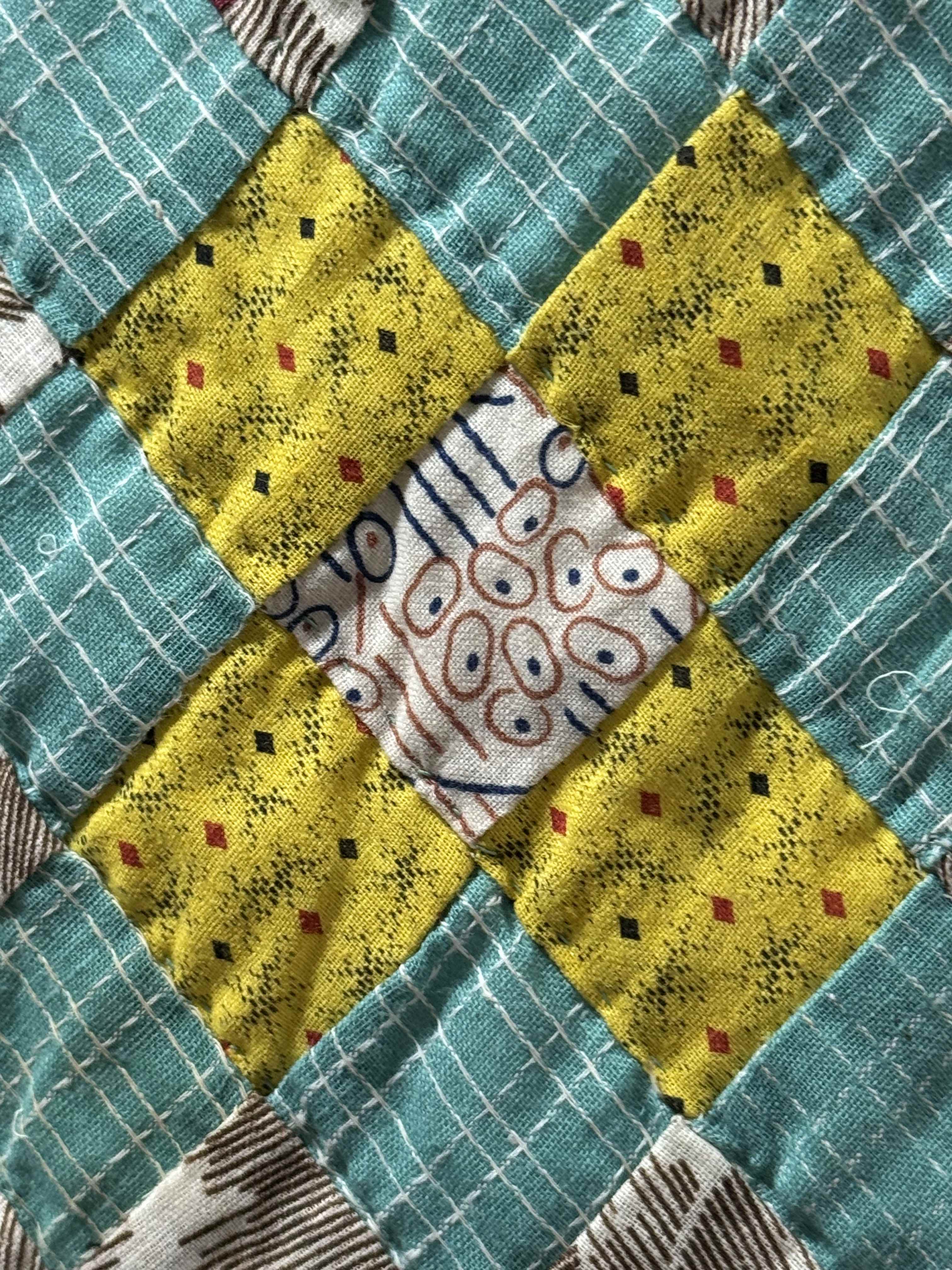 Vintage Quilt Trip Around the World Variation