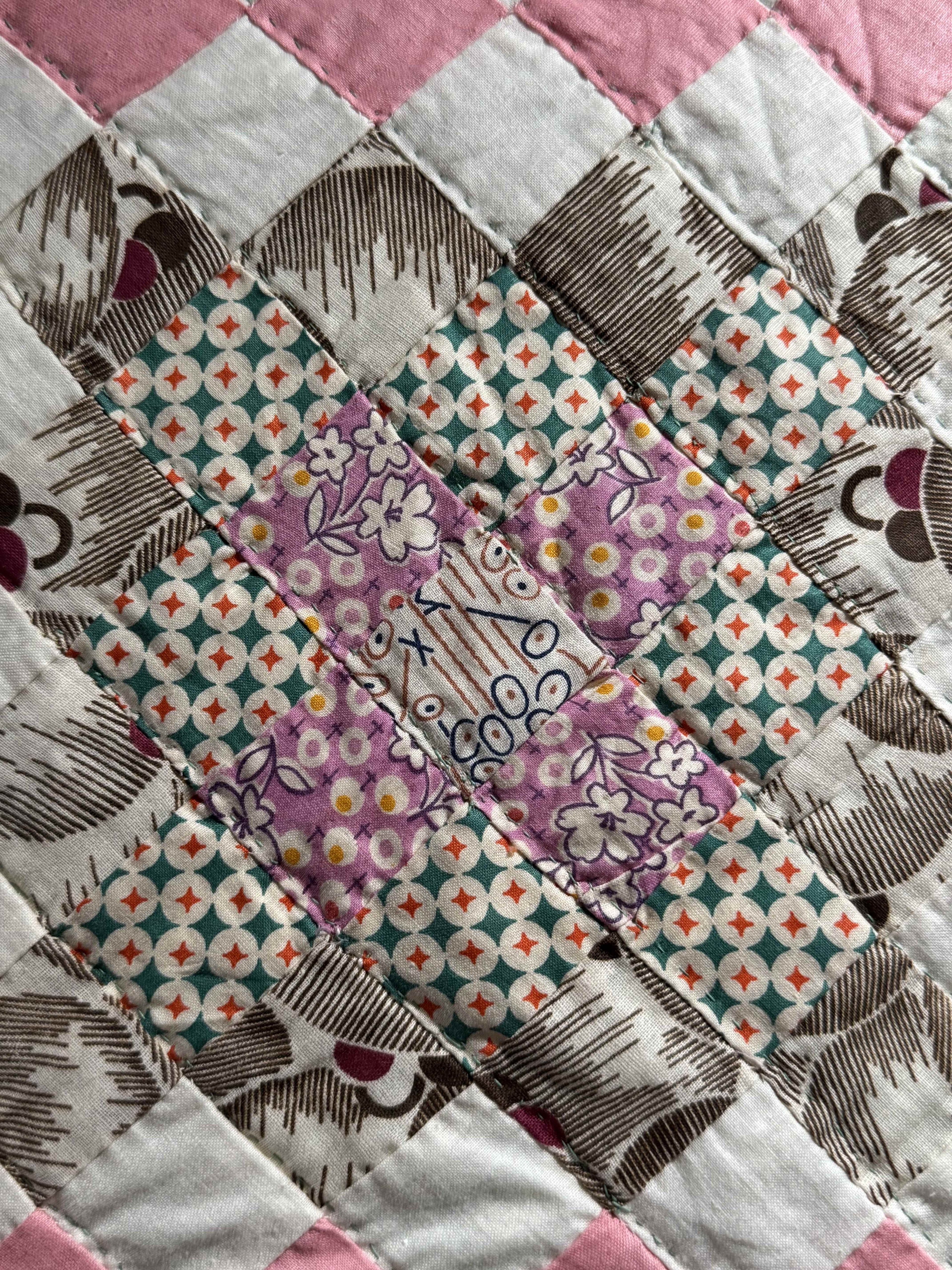 Vintage Quilt Trip Around the World Variation