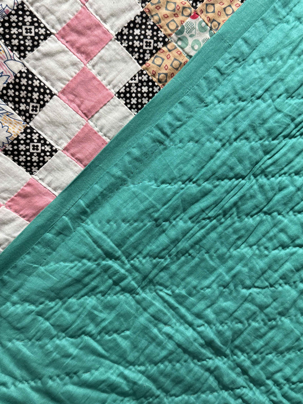 Vintage Quilt Trip Around the World Variation
