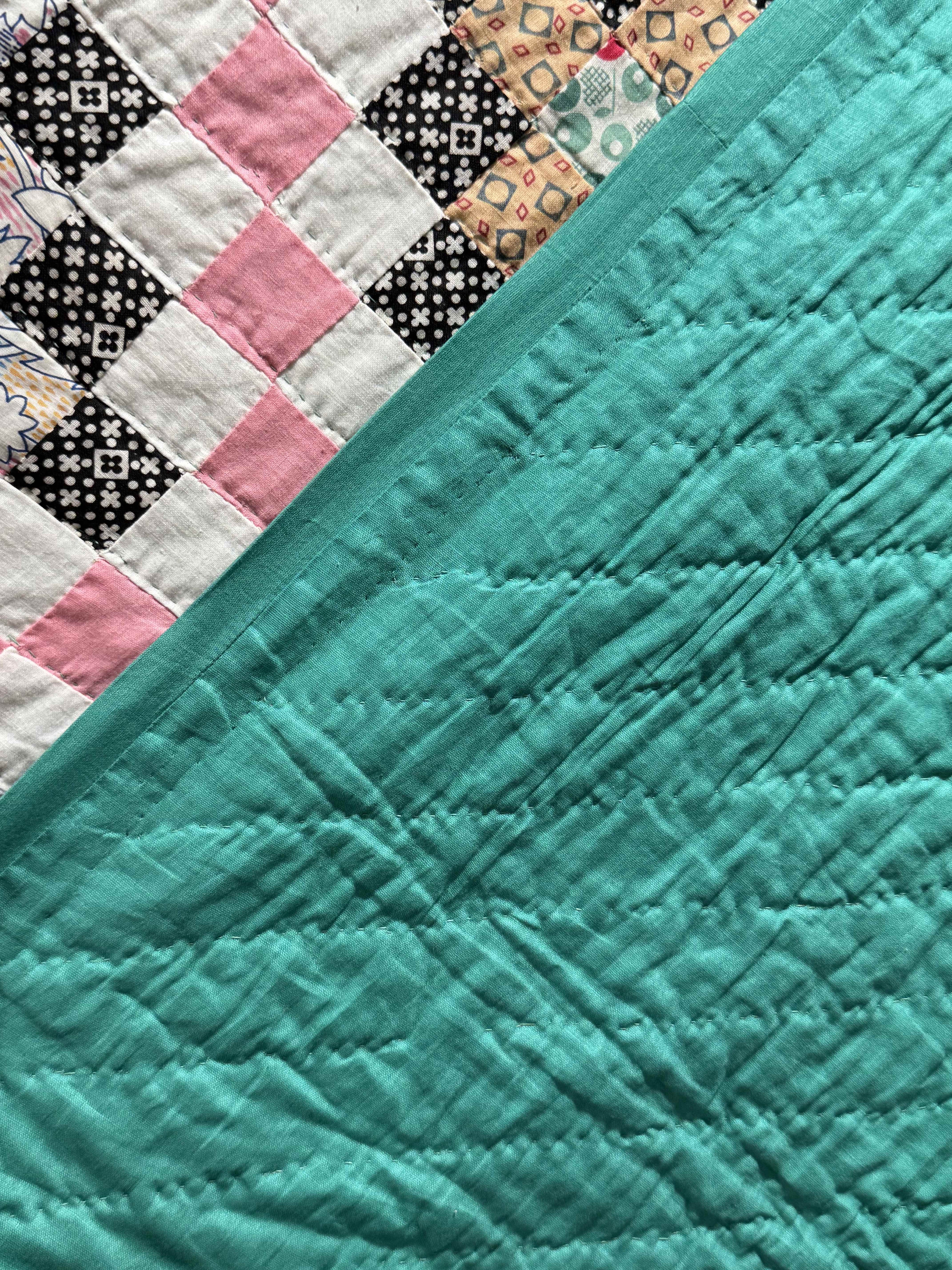 Vintage Quilt Trip Around the World Variation