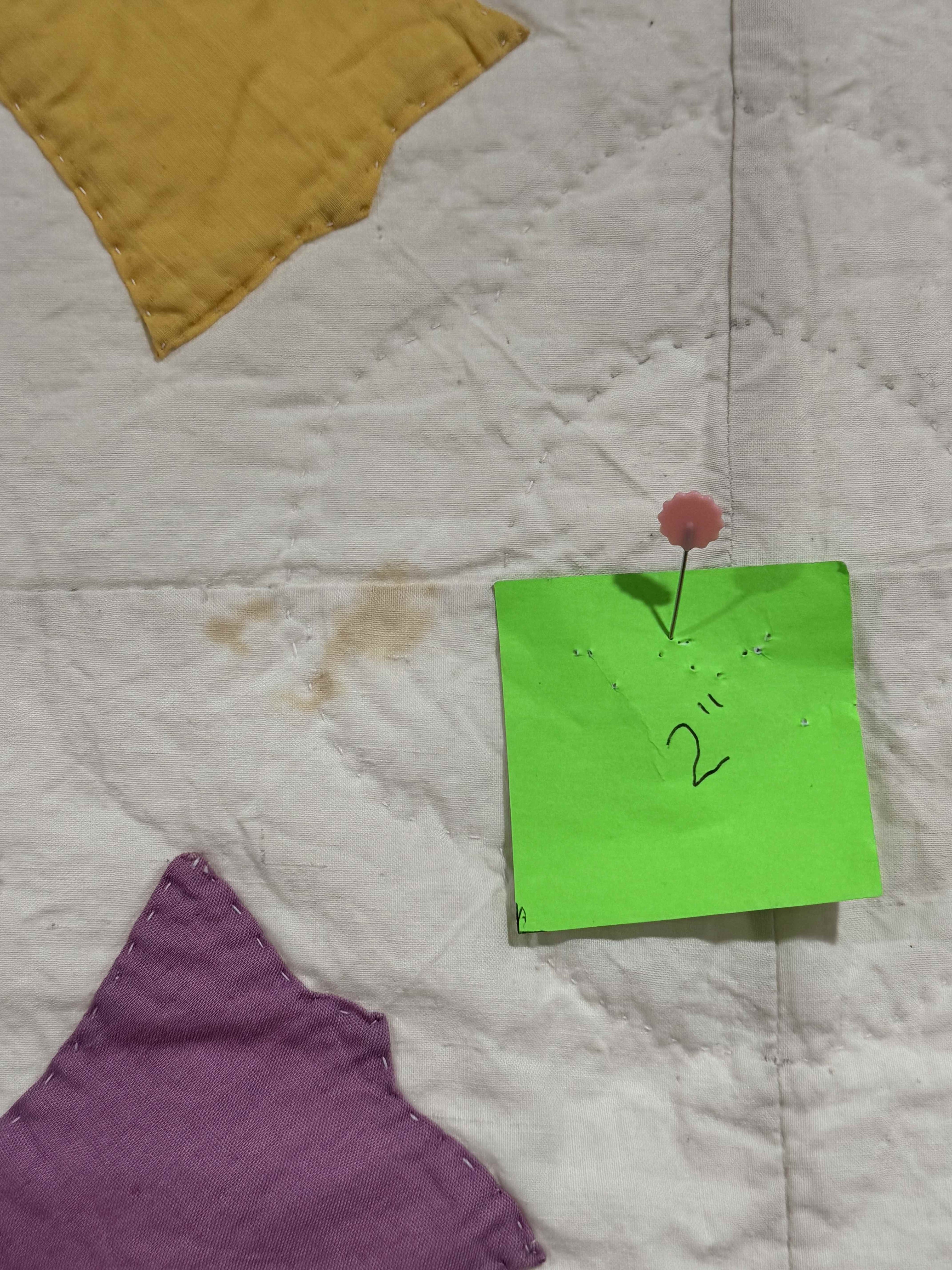 Vintage Quilt Tulip Applique