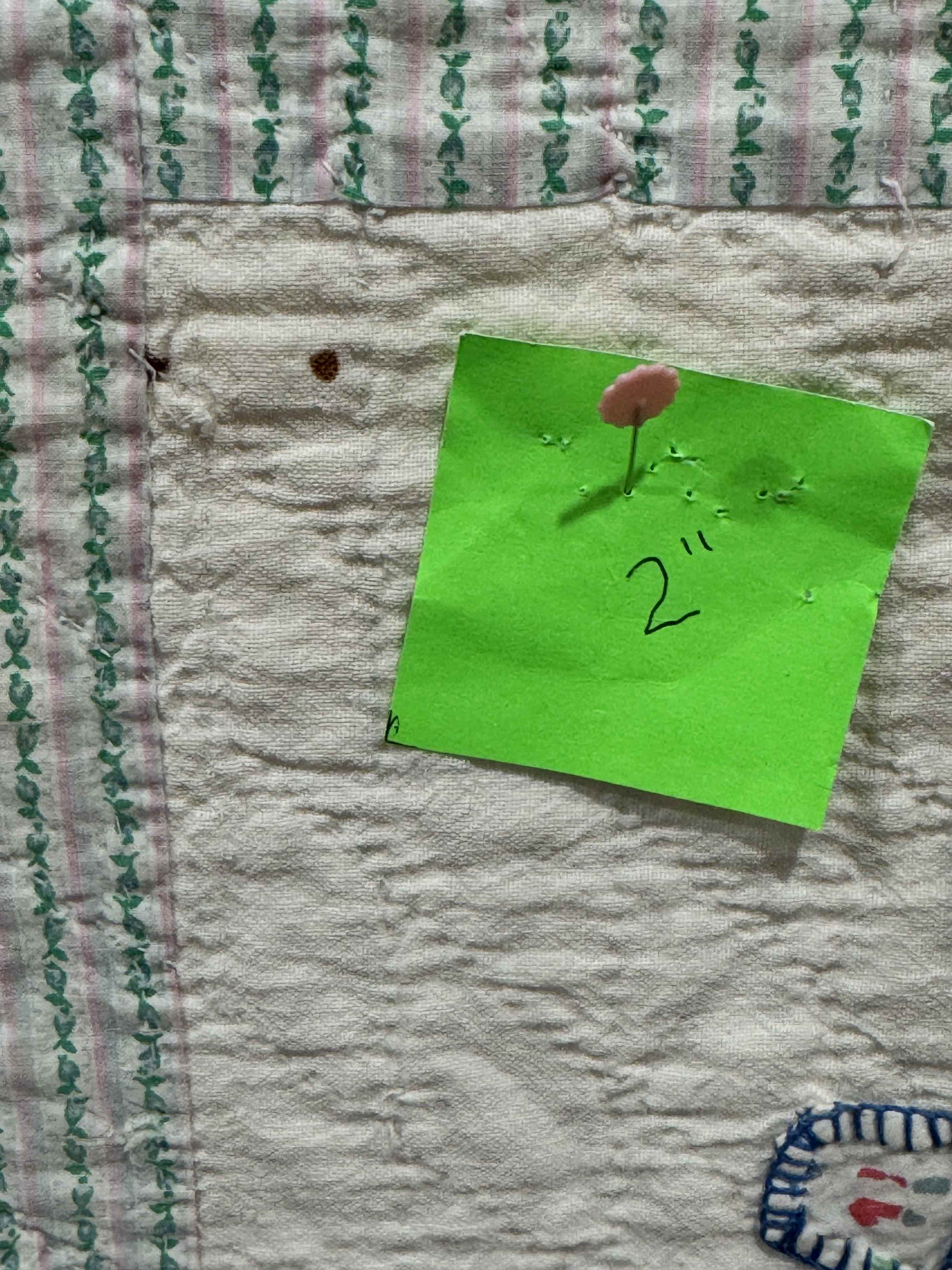 **SOLD Vintage Quilt Sunbonnet Sue Crib Size SOLD**