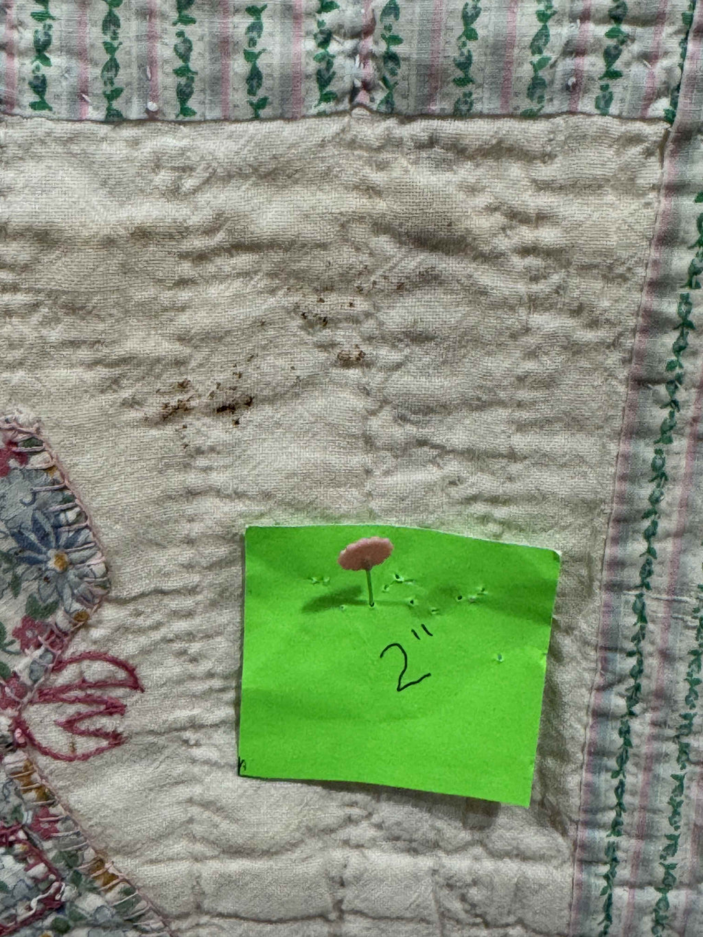 **SOLD Vintage Quilt Sunbonnet Sue Crib Size SOLD**