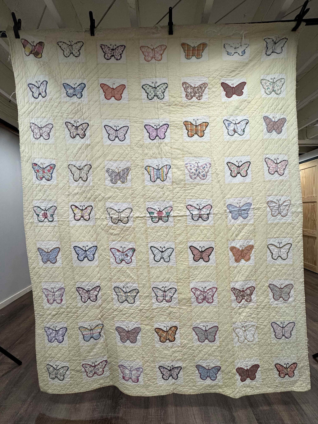 **SOLD Vintage Quilt Butterfly Applique SOLD**