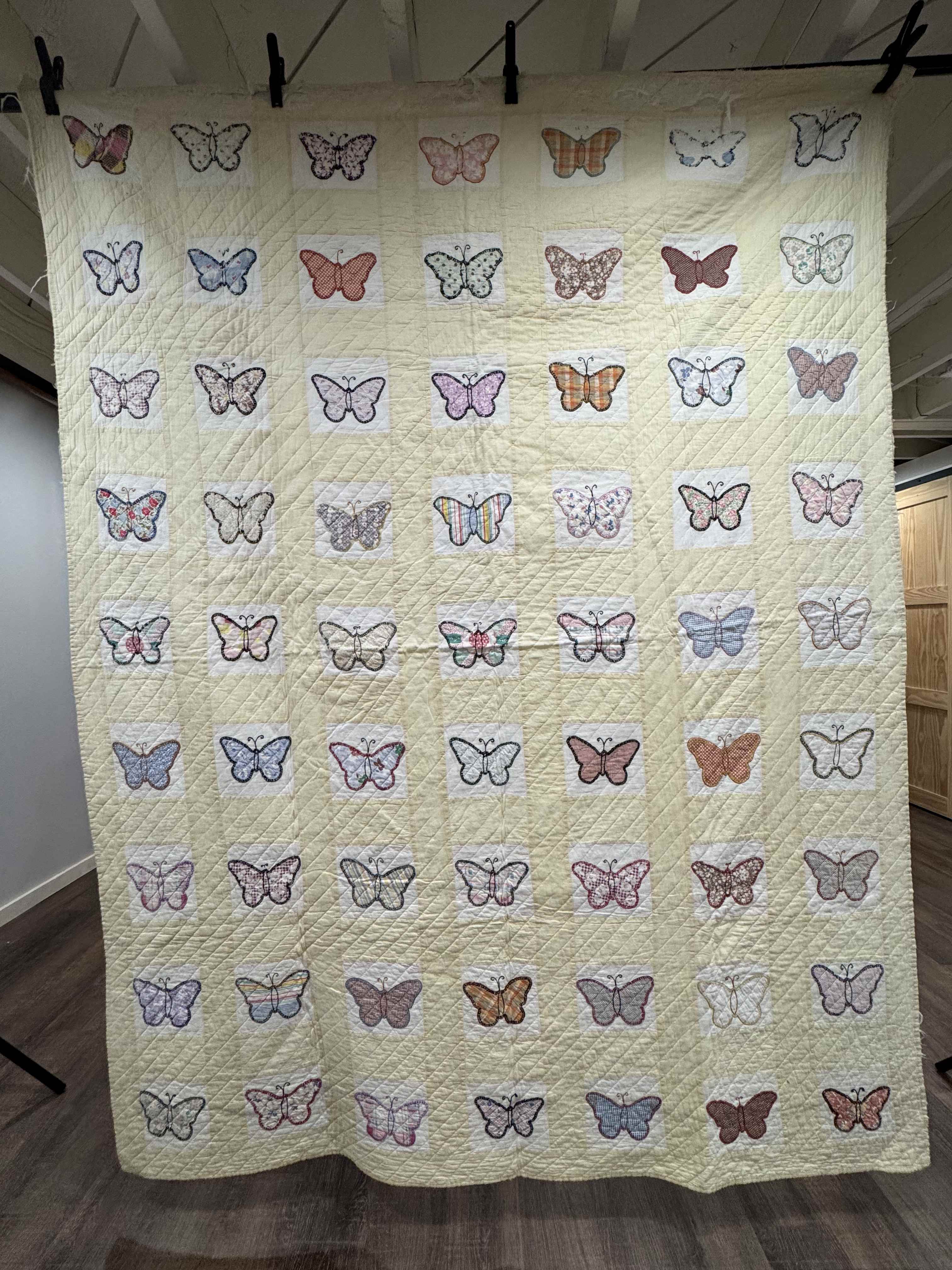 **SOLD Vintage Quilt Butterfly Applique SOLD**