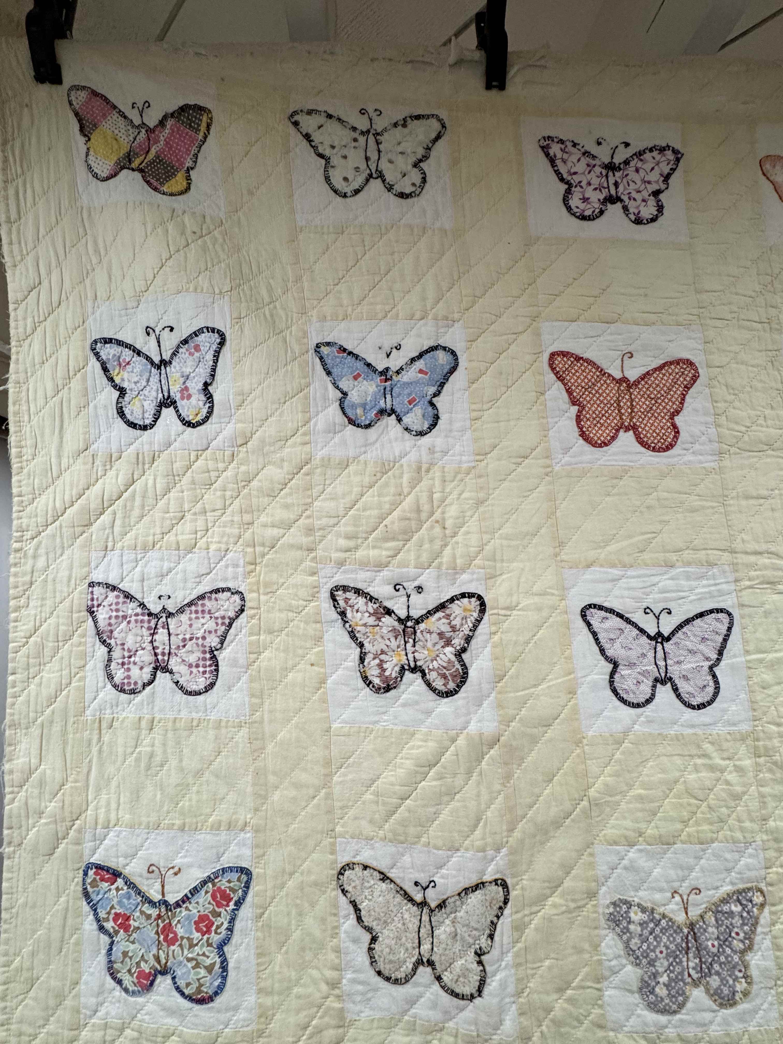 **SOLD Vintage Quilt Butterfly Applique SOLD**