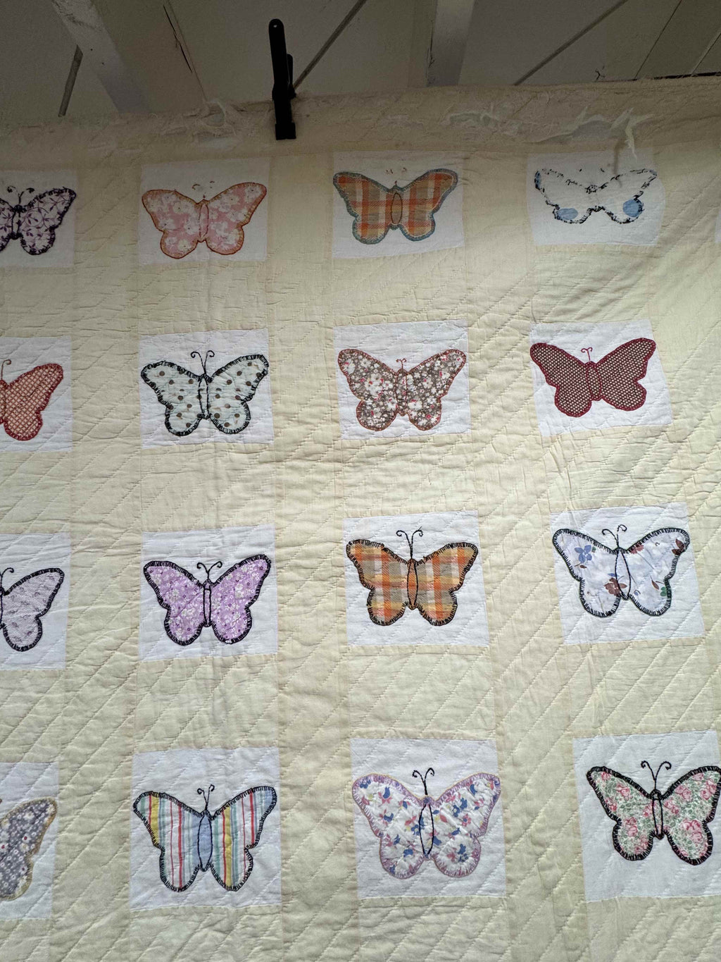 **SOLD Vintage Quilt Butterfly Applique SOLD**