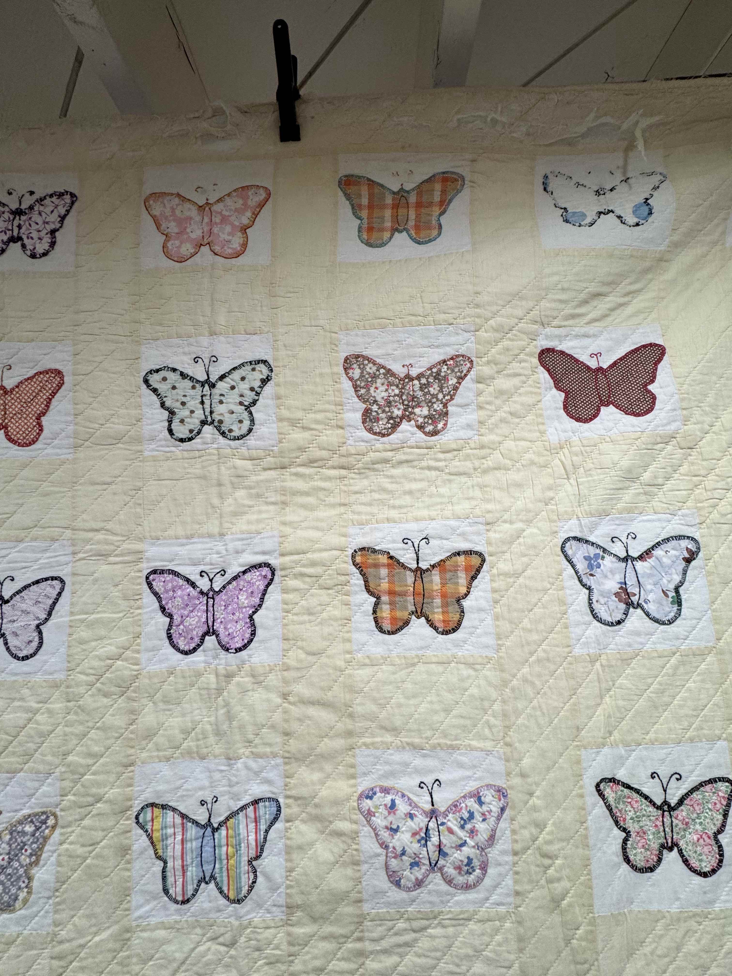**SOLD Vintage Quilt Butterfly Applique SOLD**