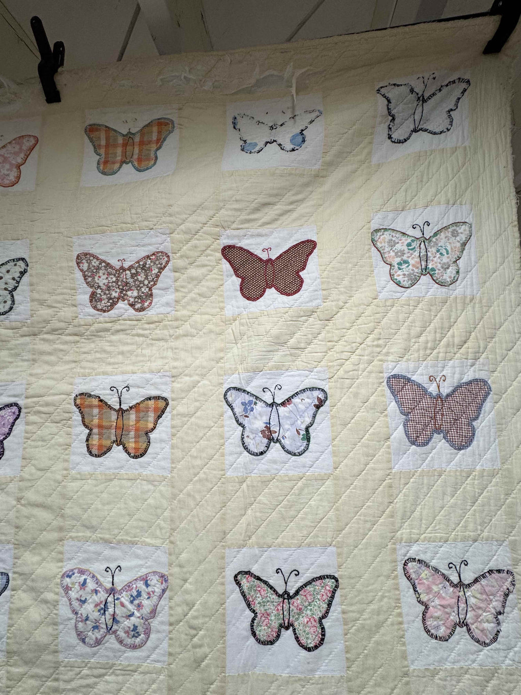 **SOLD Vintage Quilt Butterfly Applique SOLD**