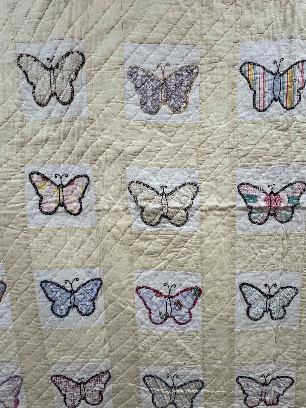 **SOLD Vintage Quilt Butterfly Applique SOLD**