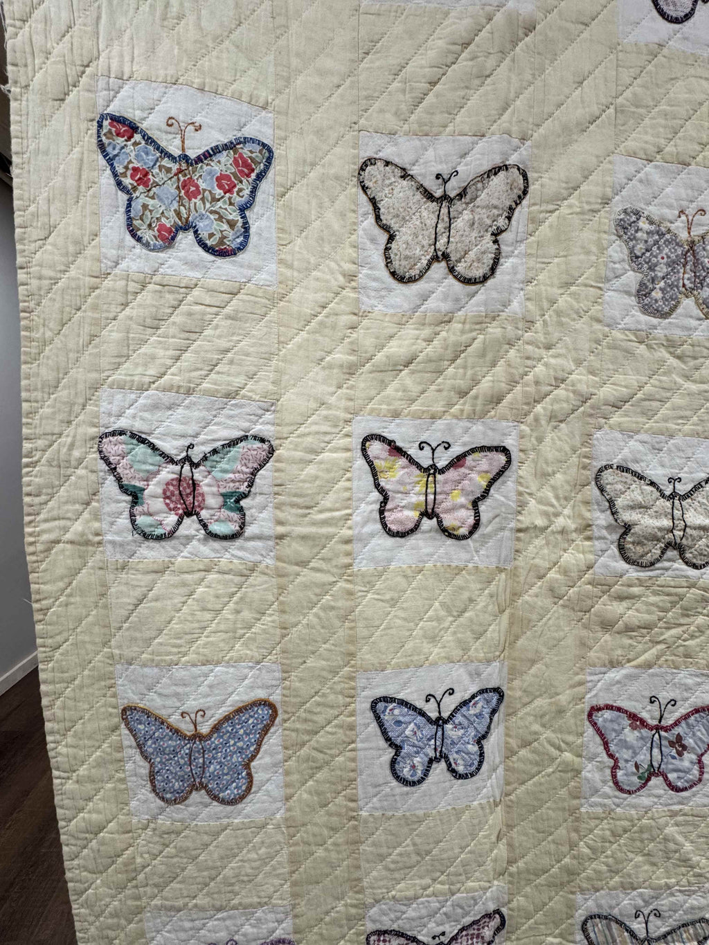 **SOLD Vintage Quilt Butterfly Applique SOLD**