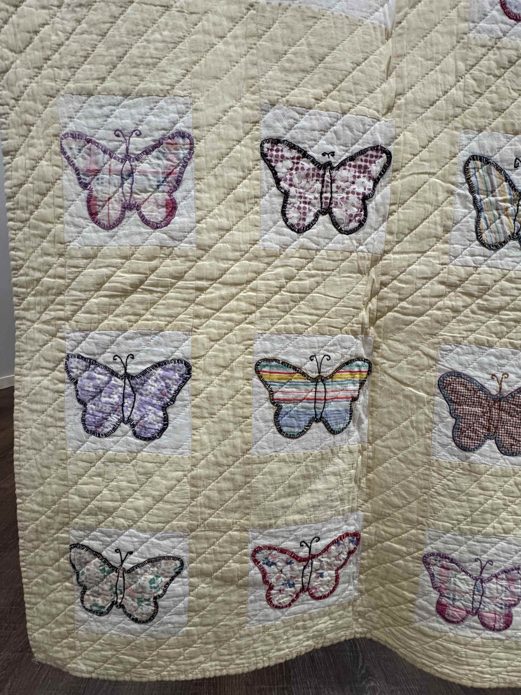 **SOLD Vintage Quilt Butterfly Applique SOLD**