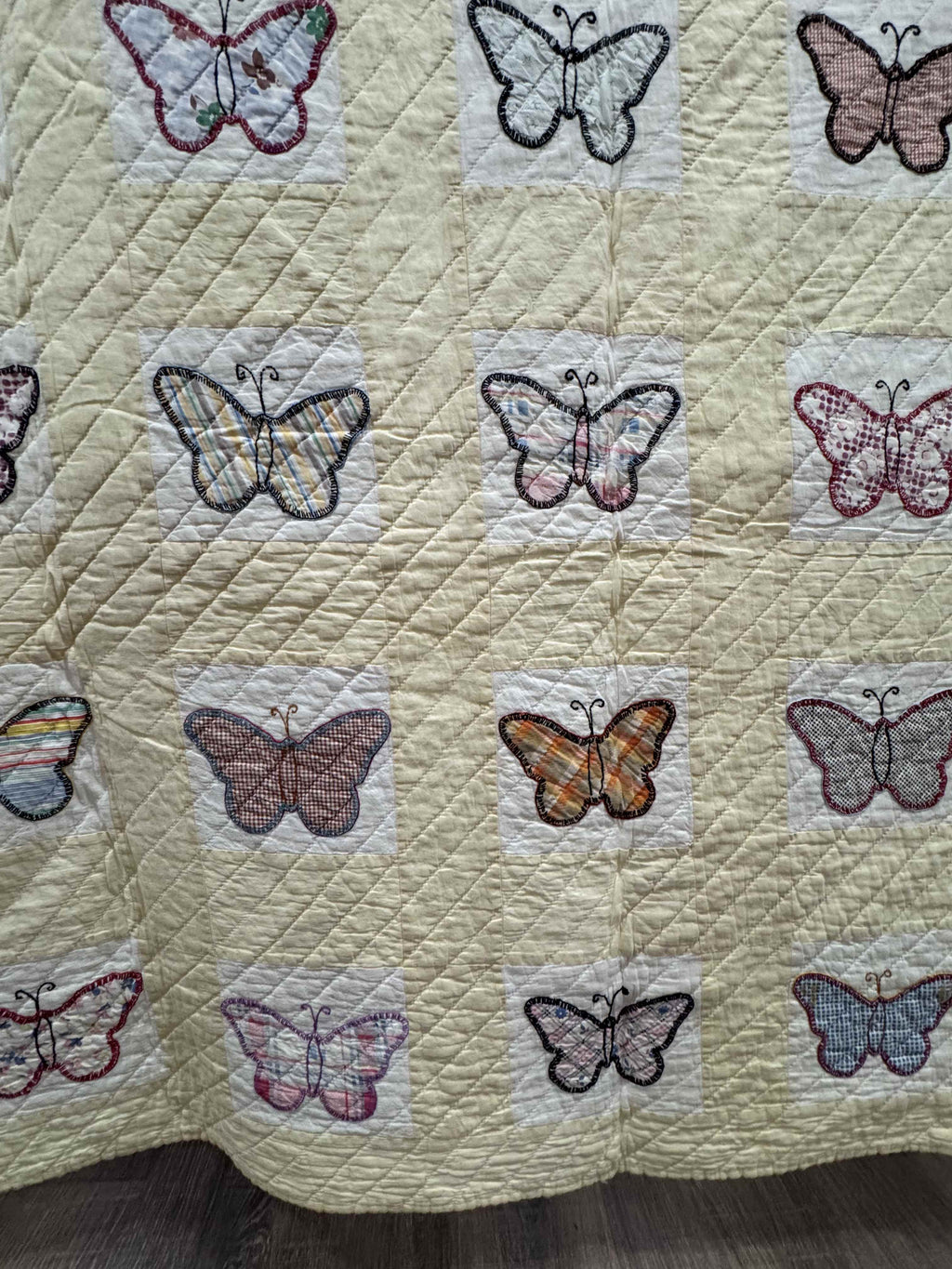 **SOLD Vintage Quilt Butterfly Applique SOLD**