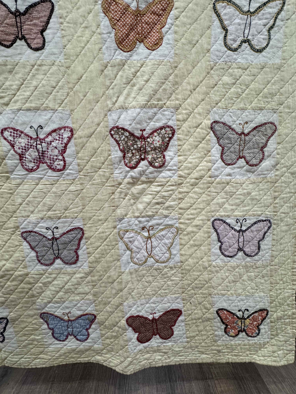 **SOLD Vintage Quilt Butterfly Applique SOLD**