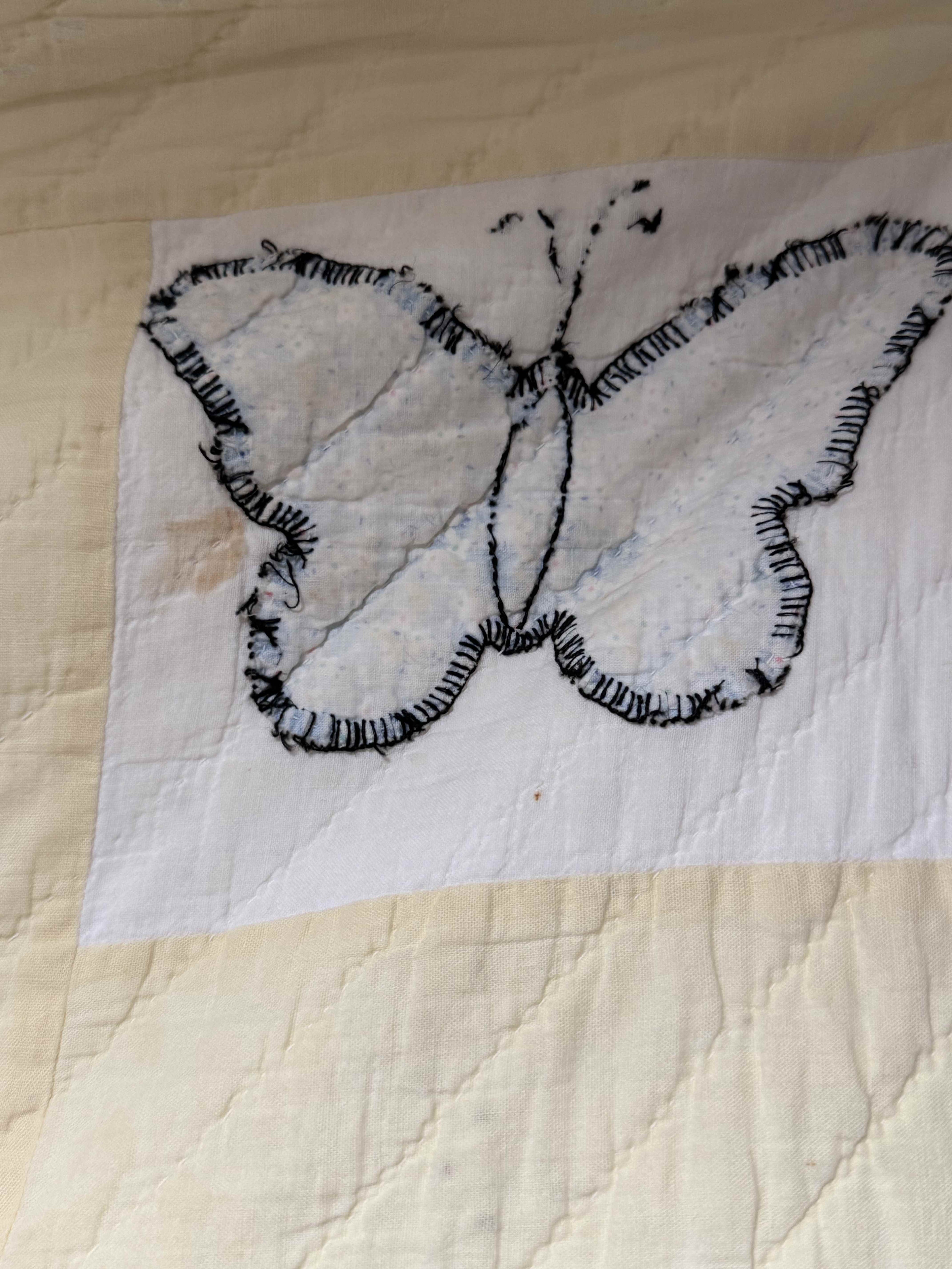 **SOLD Vintage Quilt Butterfly Applique SOLD**