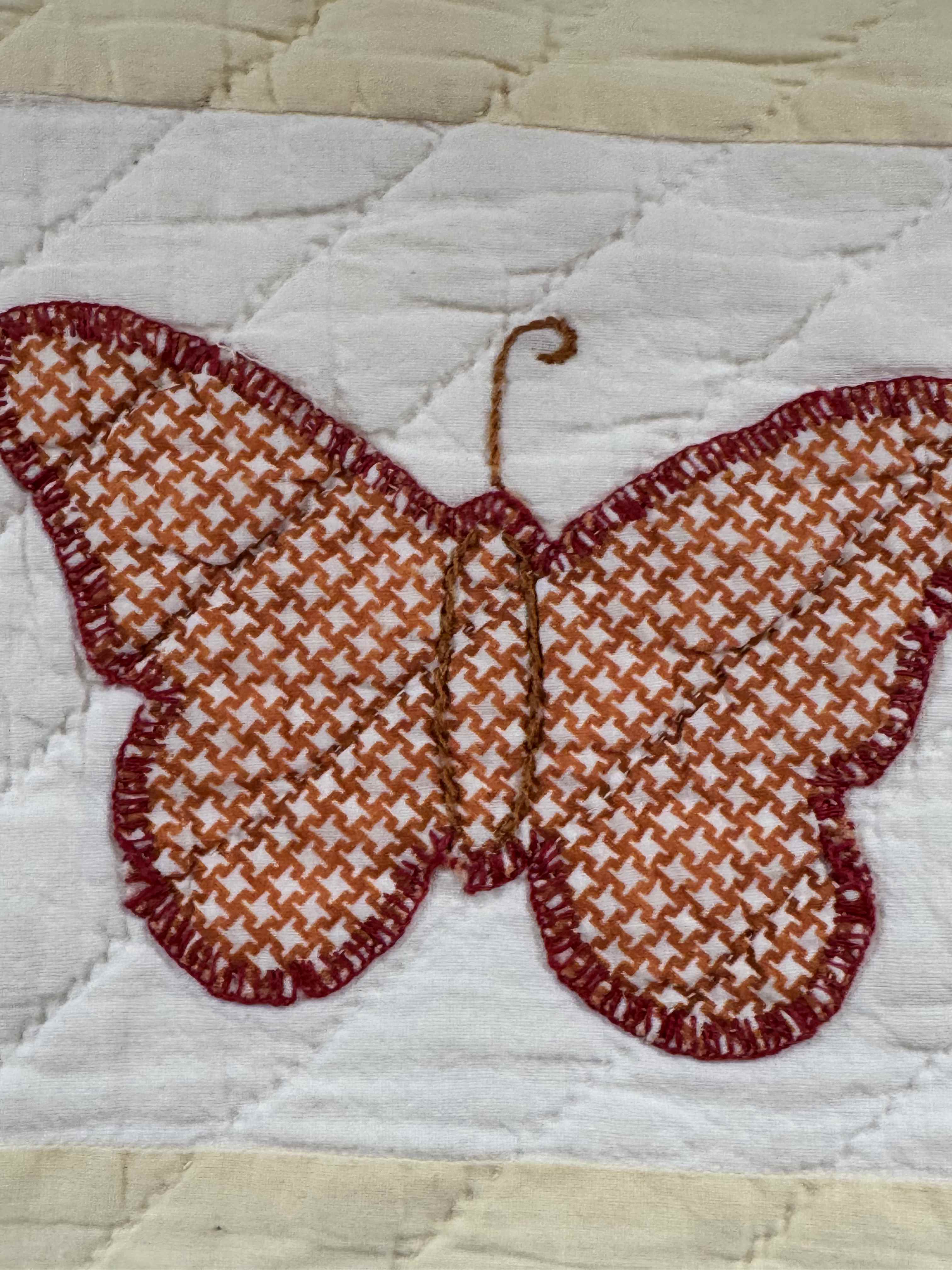 **SOLD Vintage Quilt Butterfly Applique SOLD**