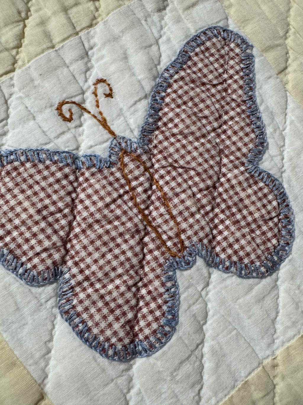 **SOLD Vintage Quilt Butterfly Applique SOLD**