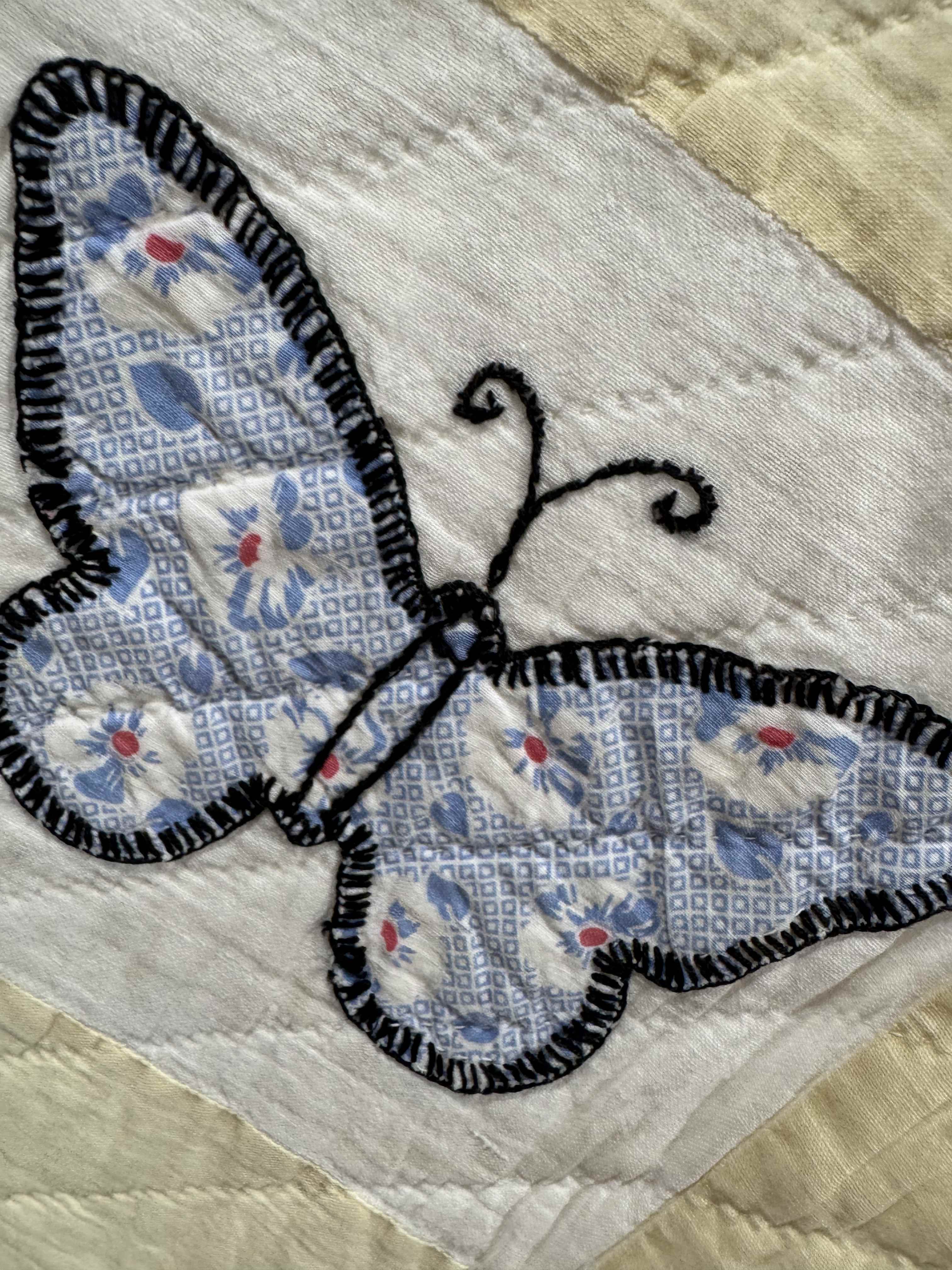 **SOLD Vintage Quilt Butterfly Applique SOLD**