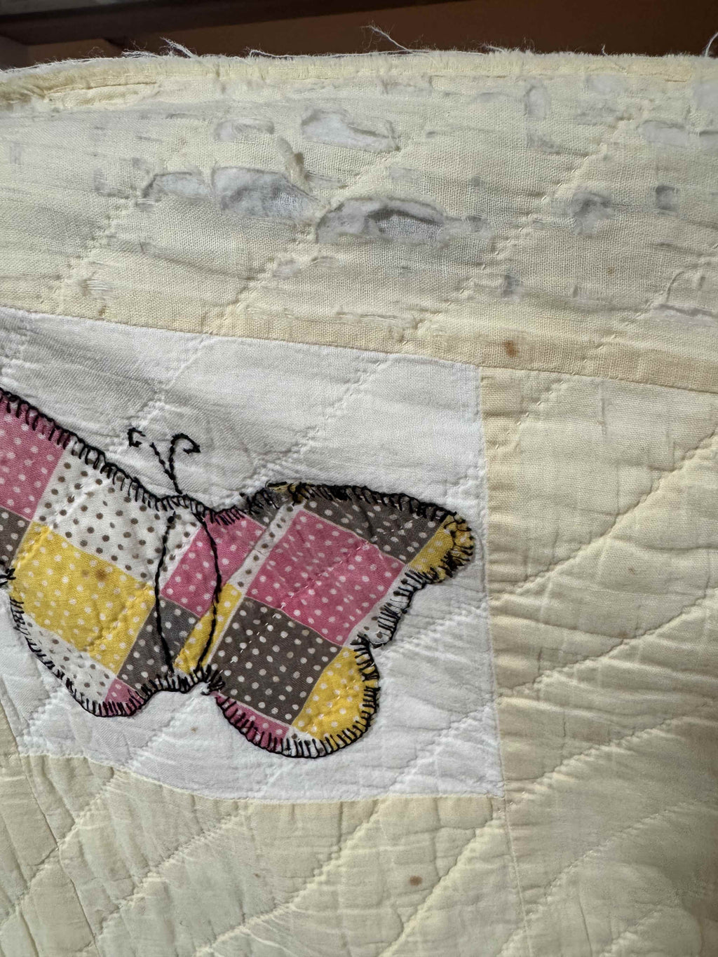 **SOLD Vintage Quilt Butterfly Applique SOLD**