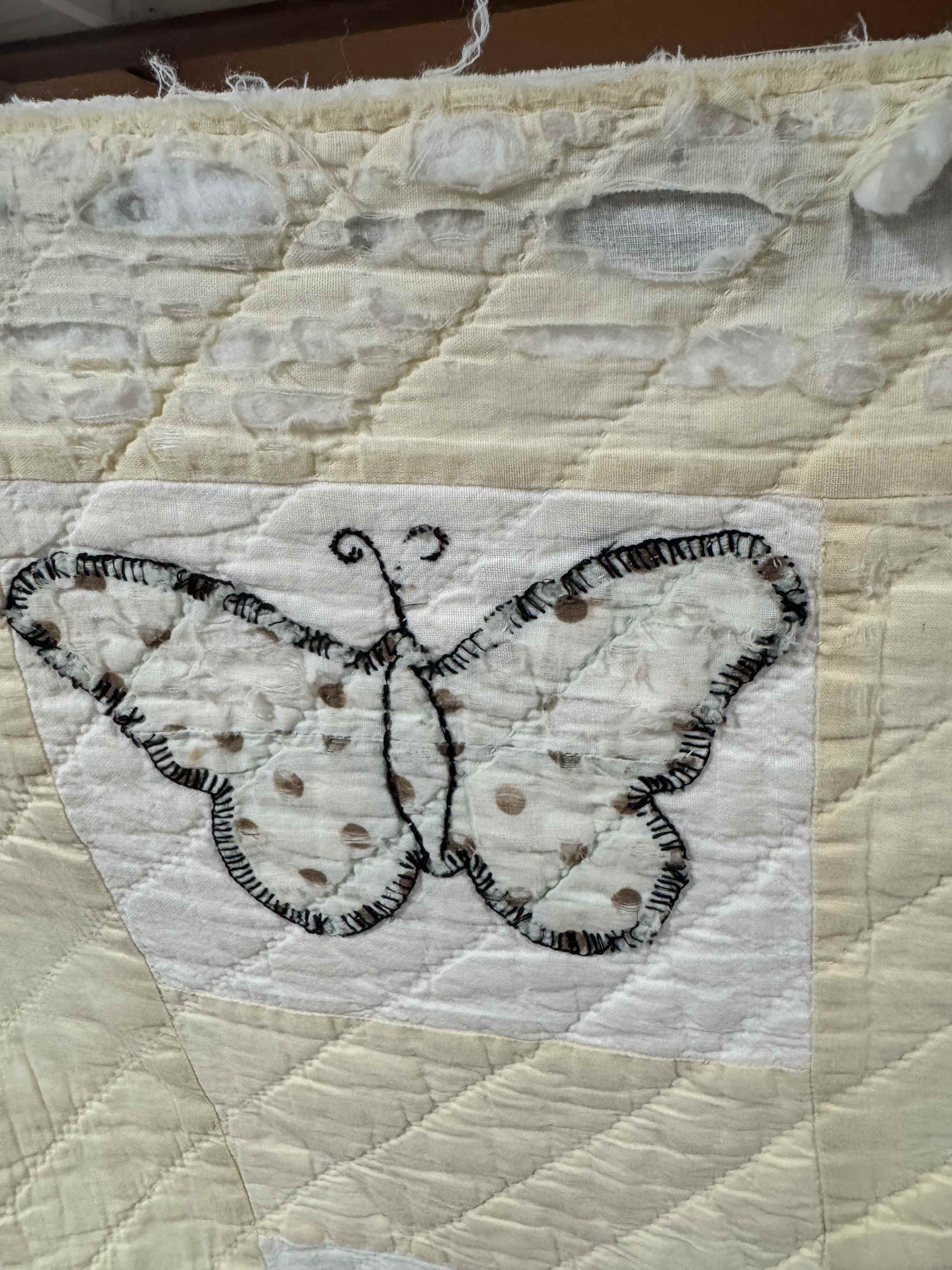 **SOLD Vintage Quilt Butterfly Applique SOLD**