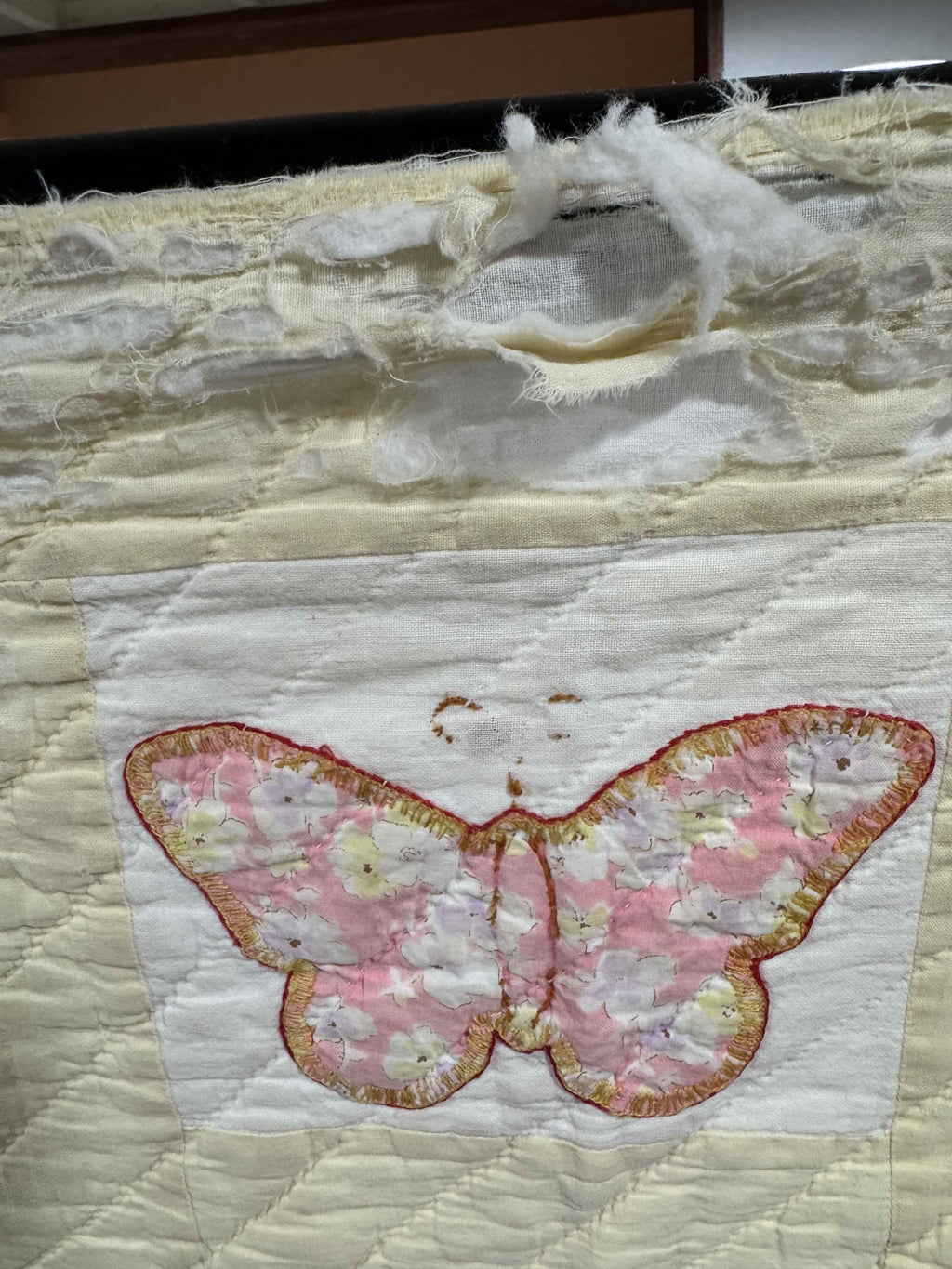 **SOLD Vintage Quilt Butterfly Applique SOLD**