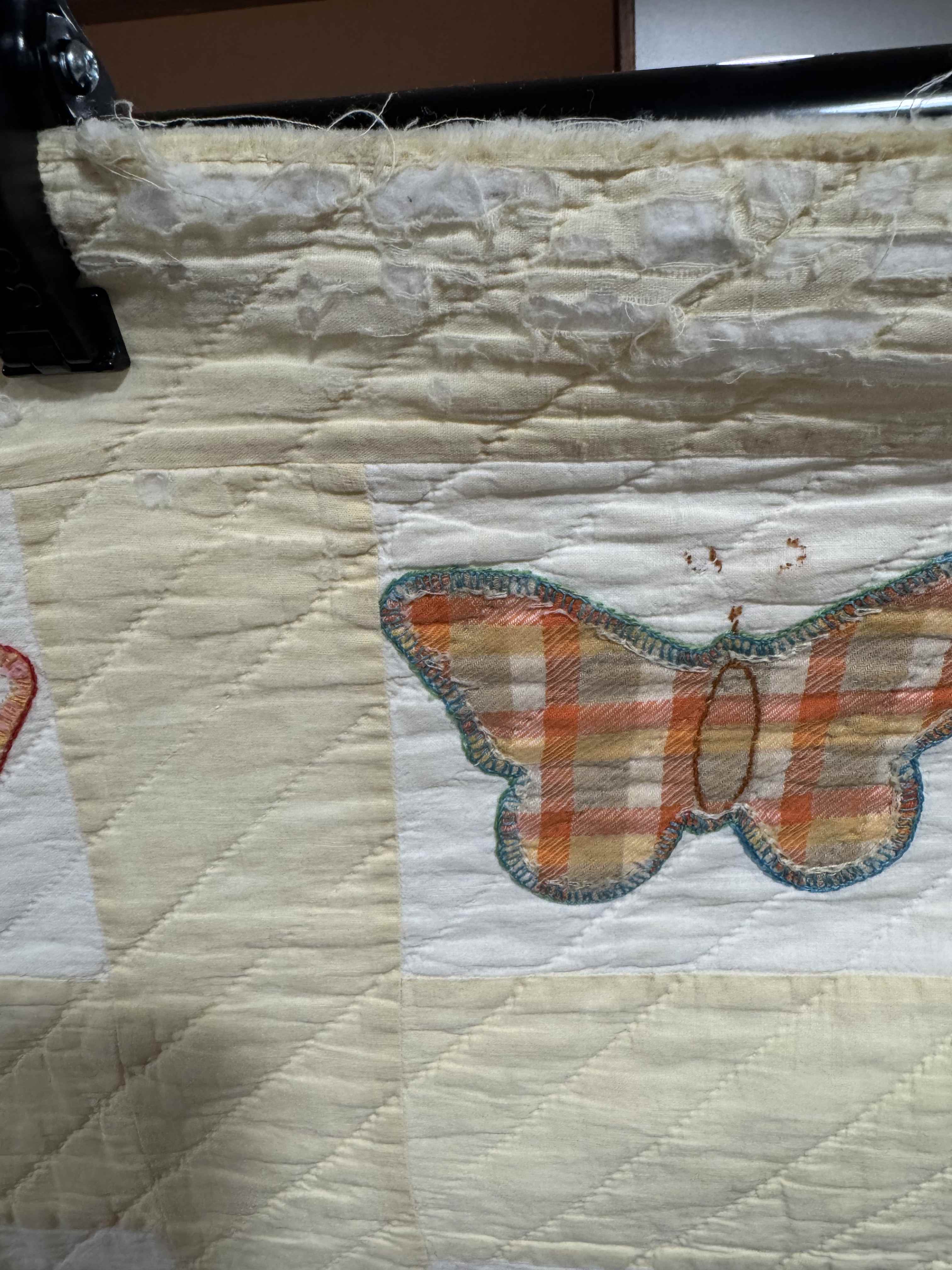 **SOLD Vintage Quilt Butterfly Applique SOLD**