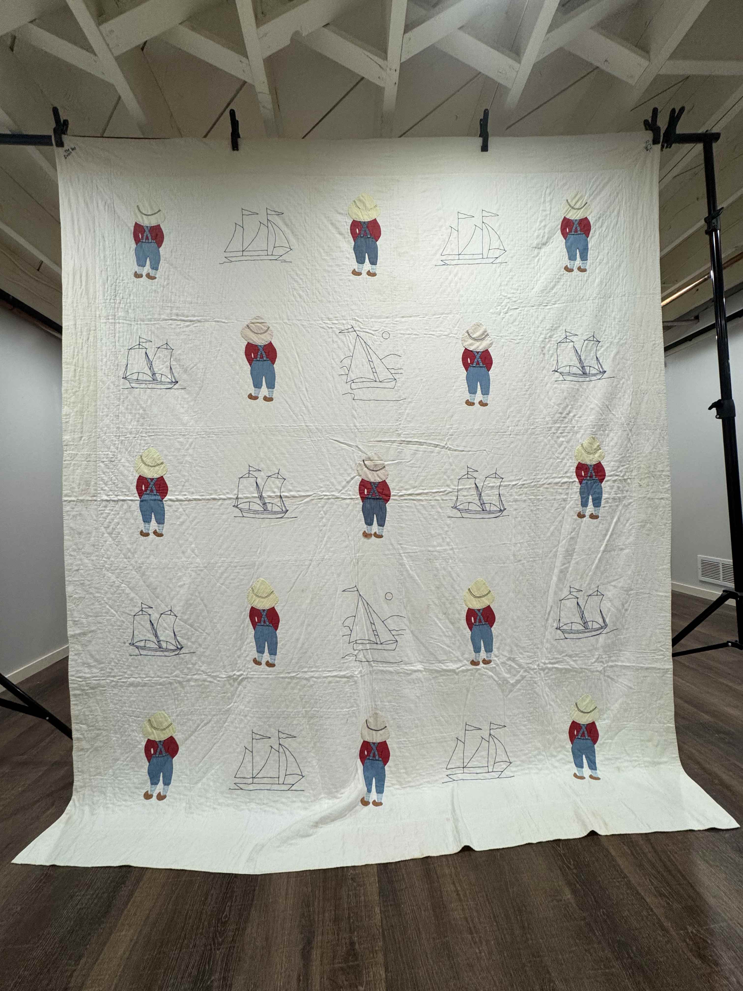 **SOLD Vintage Quilt Dutch Boy Dated SOLD**