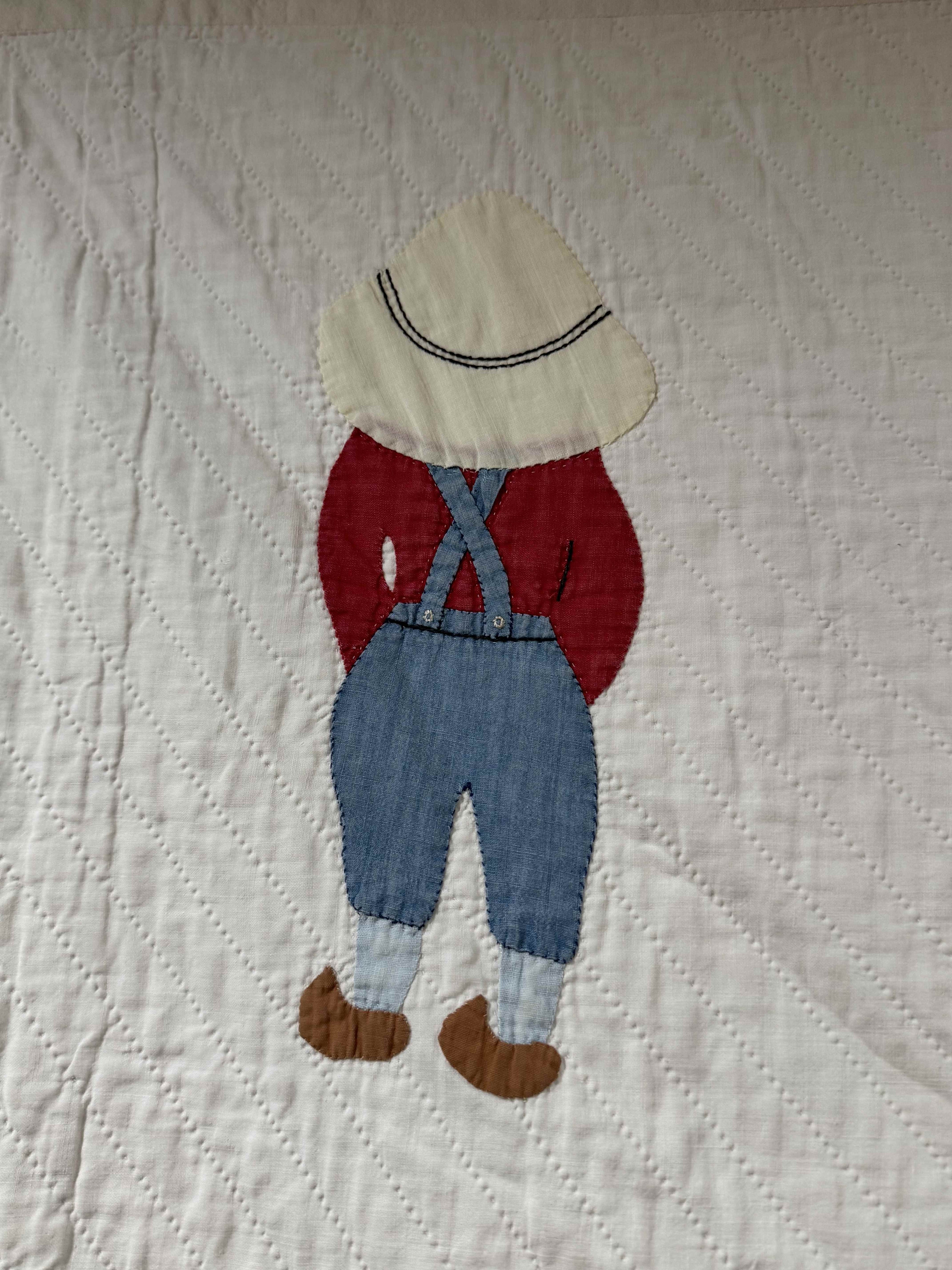 **SOLD Vintage Quilt Dutch Boy Dated SOLD**