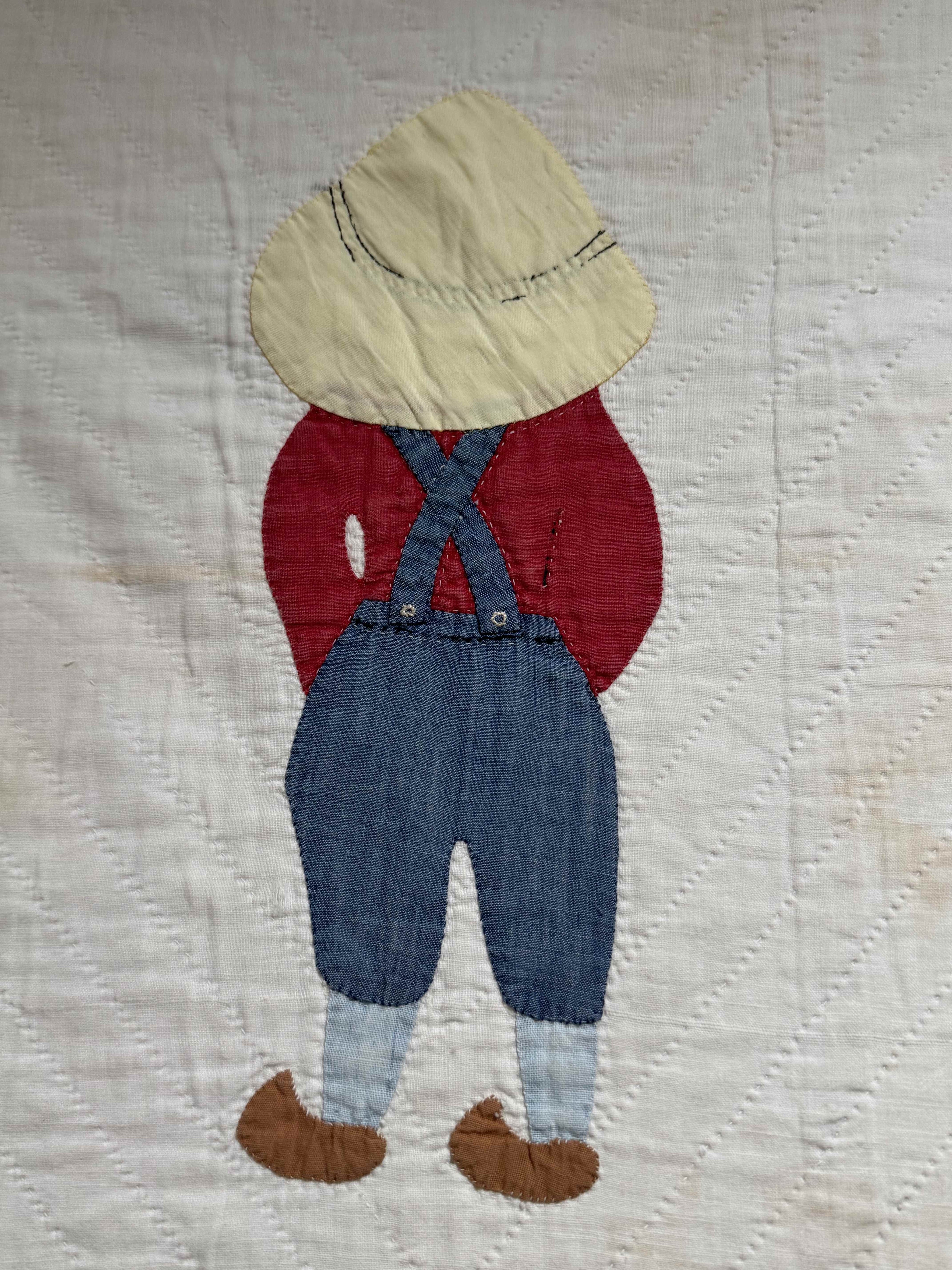 **SOLD Vintage Quilt Dutch Boy Dated SOLD**