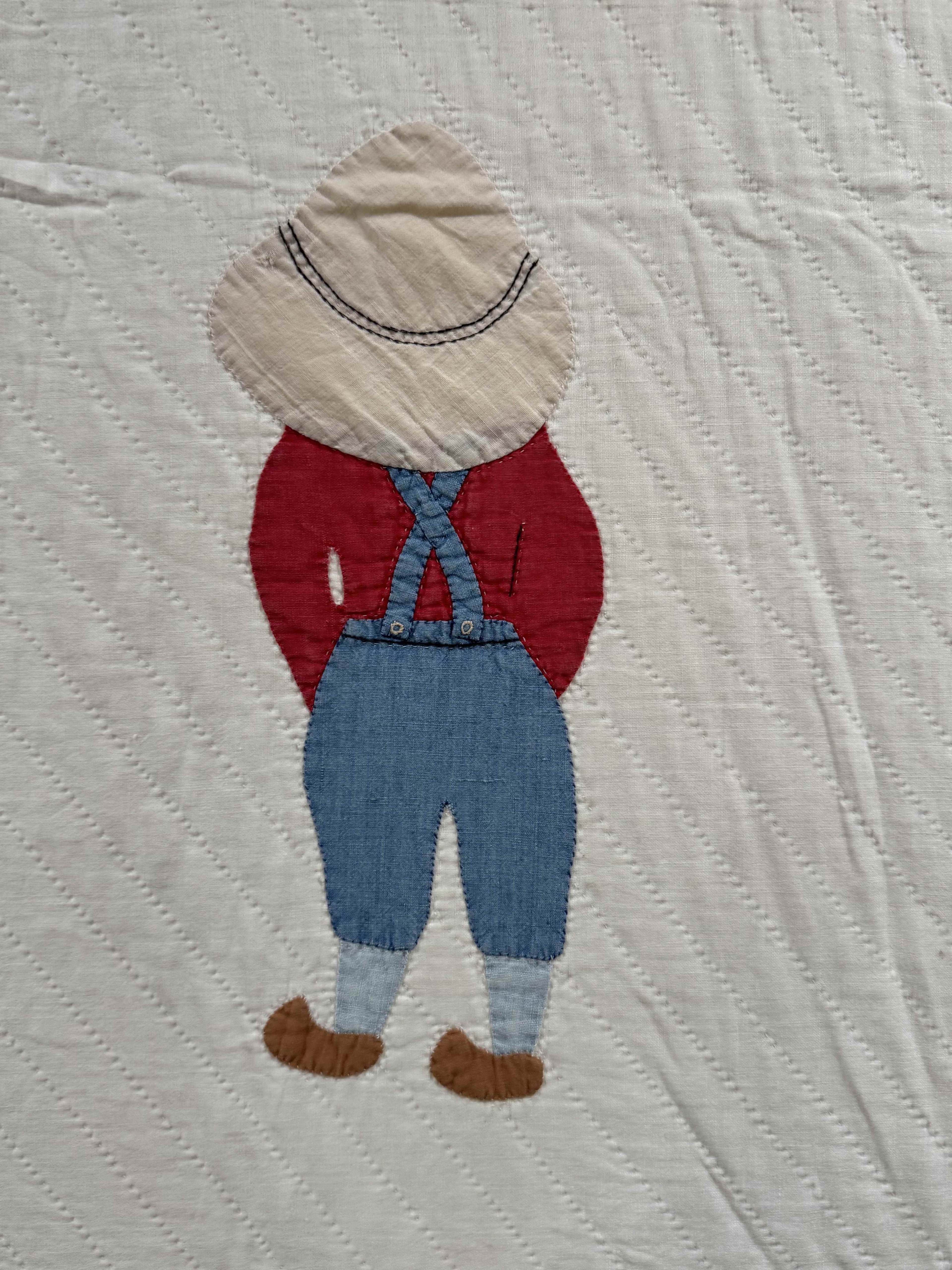 **SOLD Vintage Quilt Dutch Boy Dated SOLD**