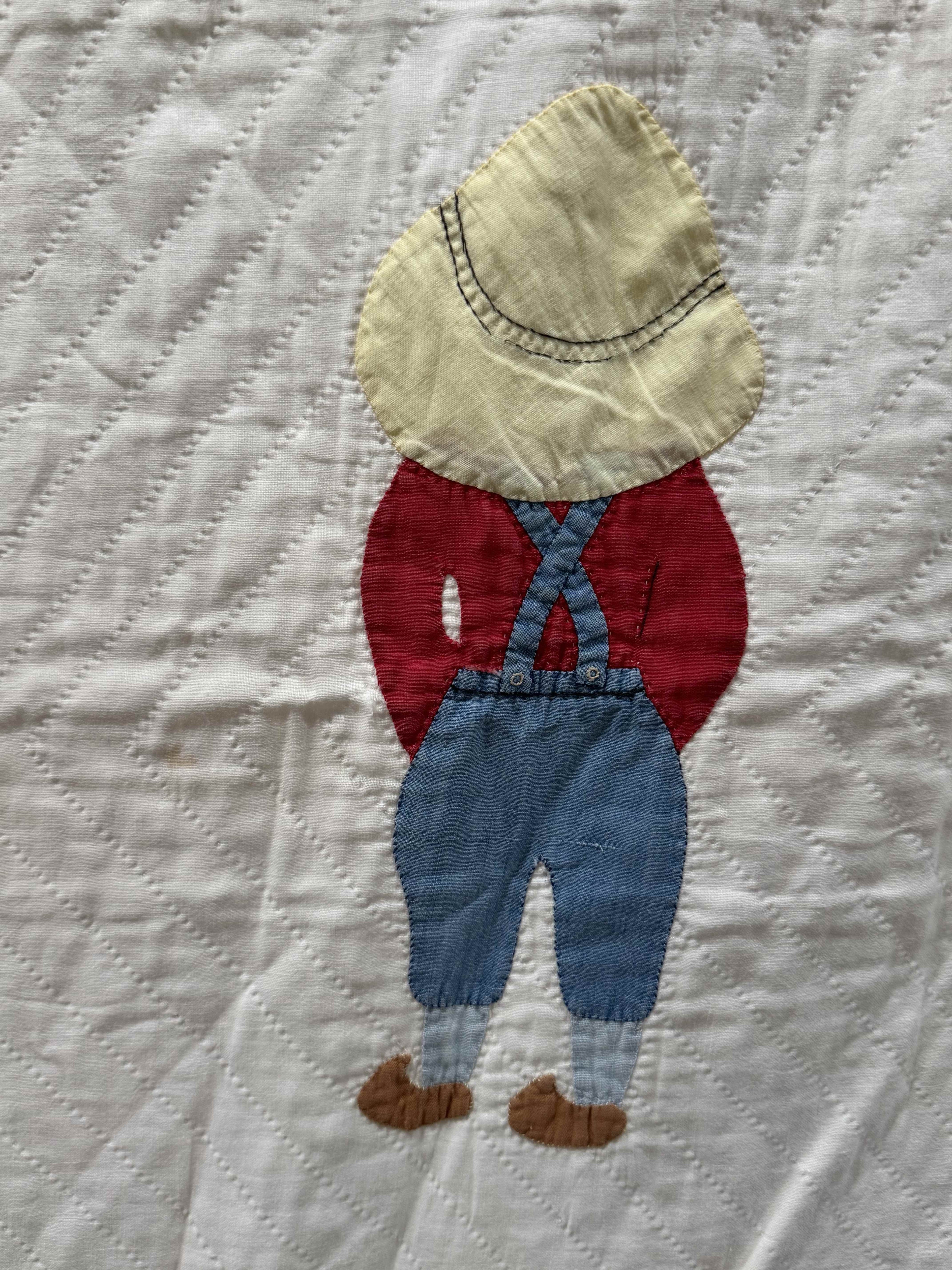 **SOLD Vintage Quilt Dutch Boy Dated SOLD**