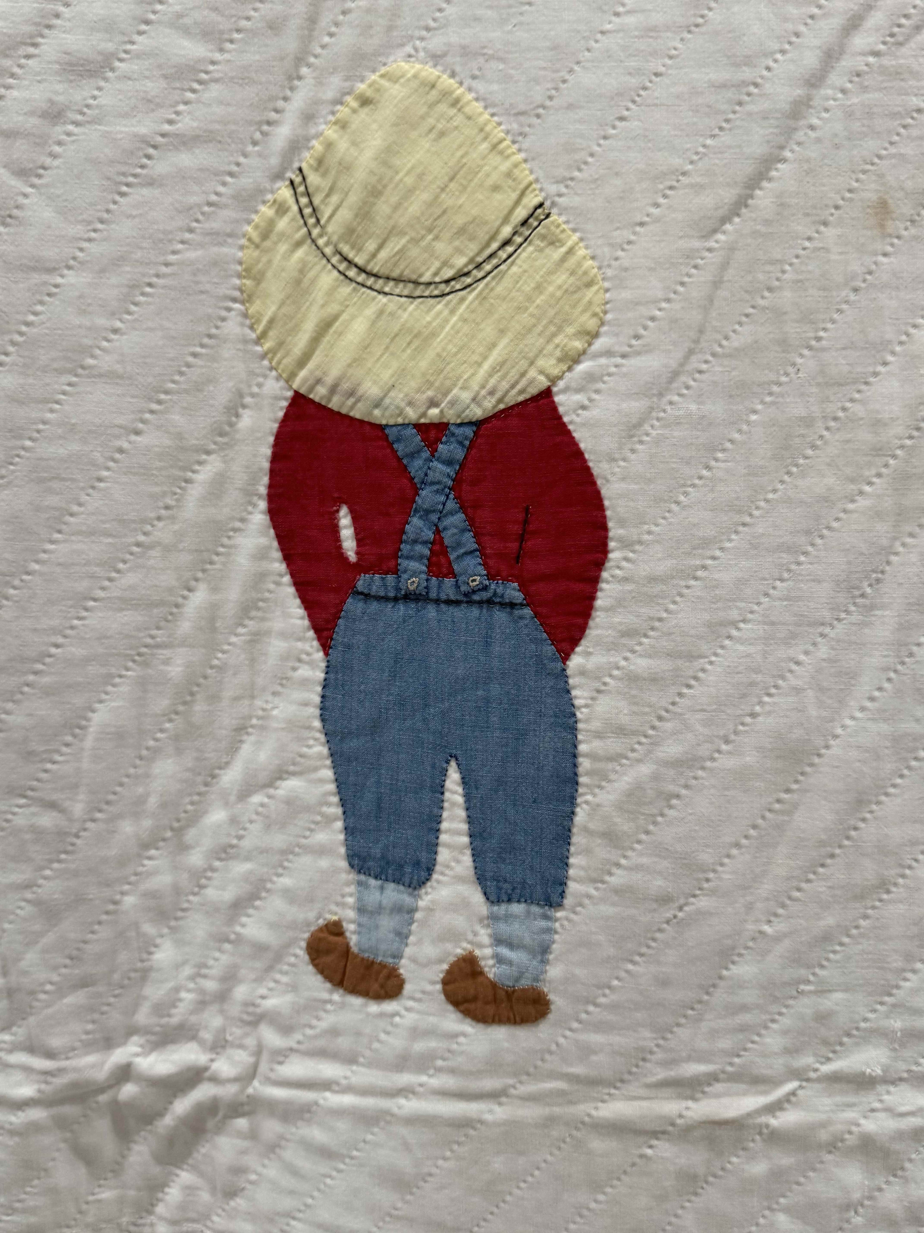 **SOLD Vintage Quilt Dutch Boy Dated SOLD**
