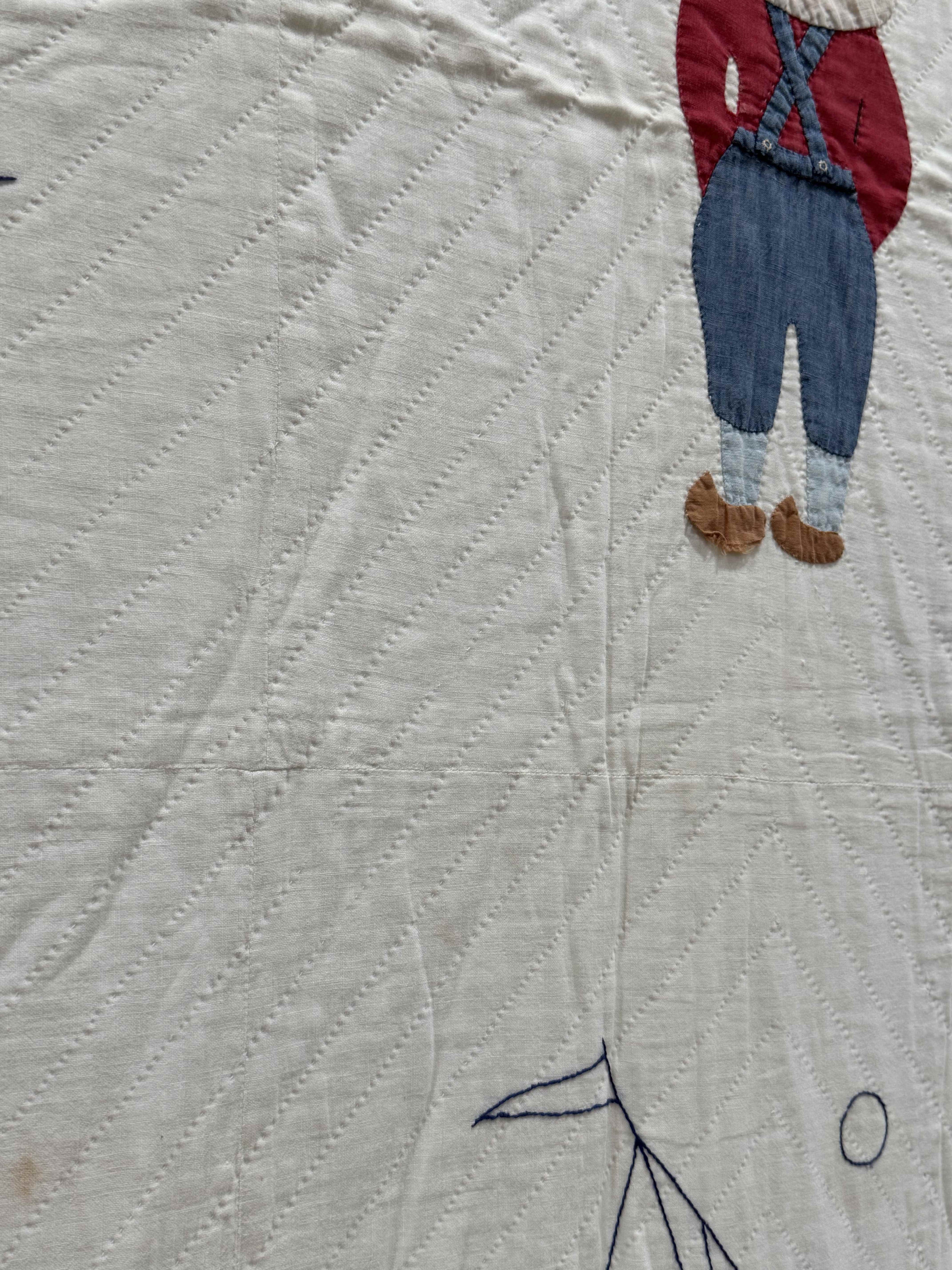 **SOLD Vintage Quilt Dutch Boy Dated SOLD**